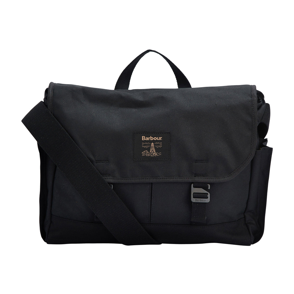 Field Wax Messenger Bag Black