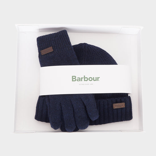 Carlton Beanie & Gloves Gift Set Navy