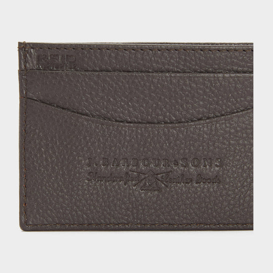 Amble Leather Card Holder Dark Brown