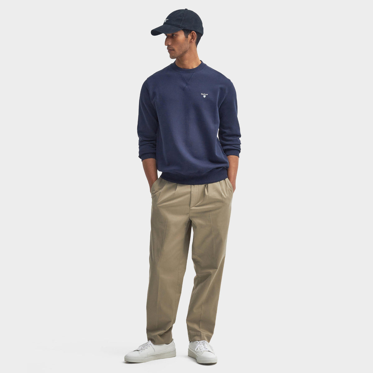 Mens Beckhill Crew Neck Sweatshirt Navy