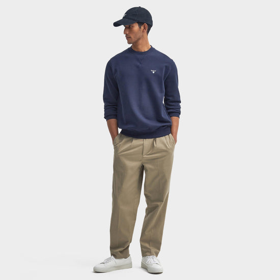 Mens Beckhill Crew Neck Sweatshirt Navy