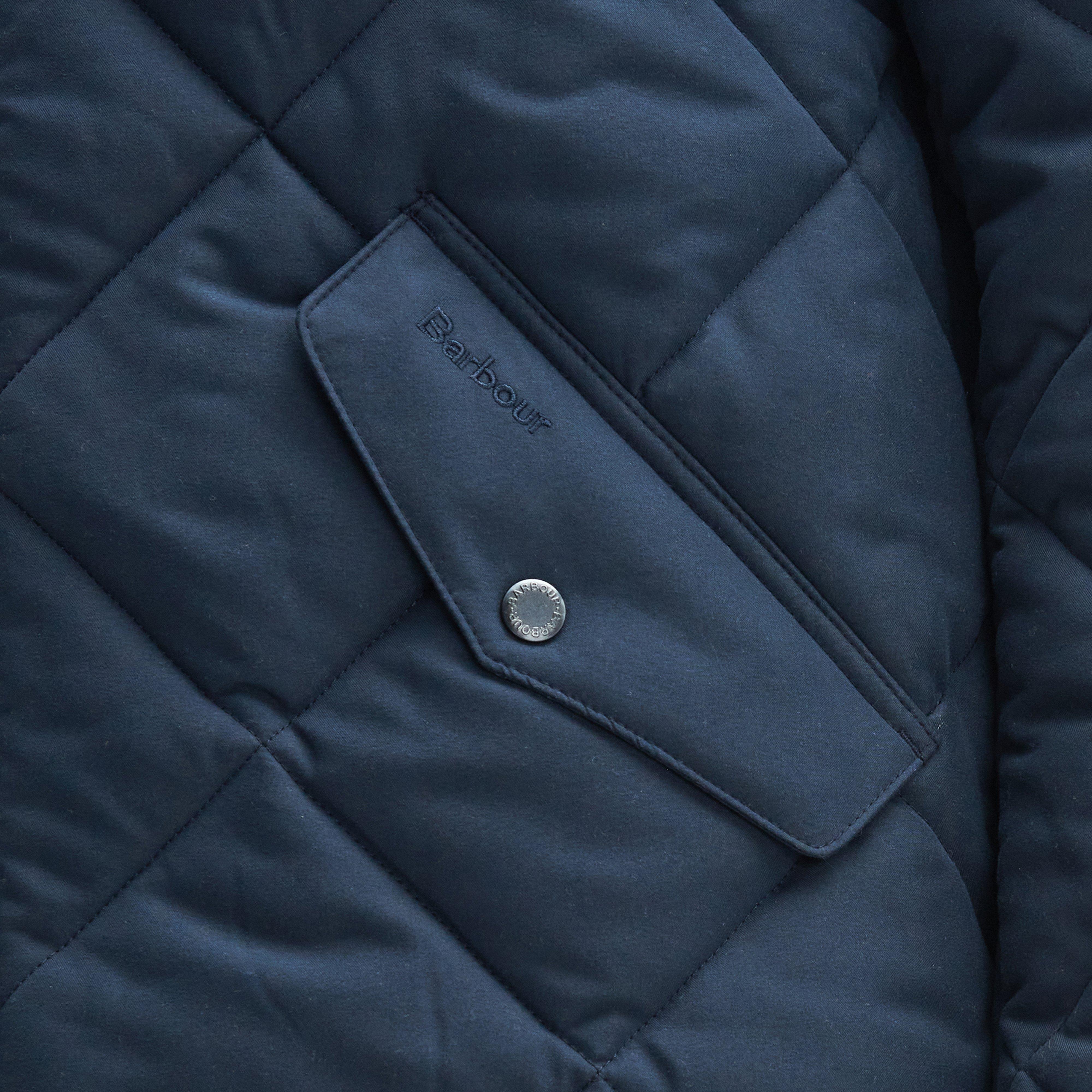 Barbour Mens City Chelsea Quilted Jacket Navy