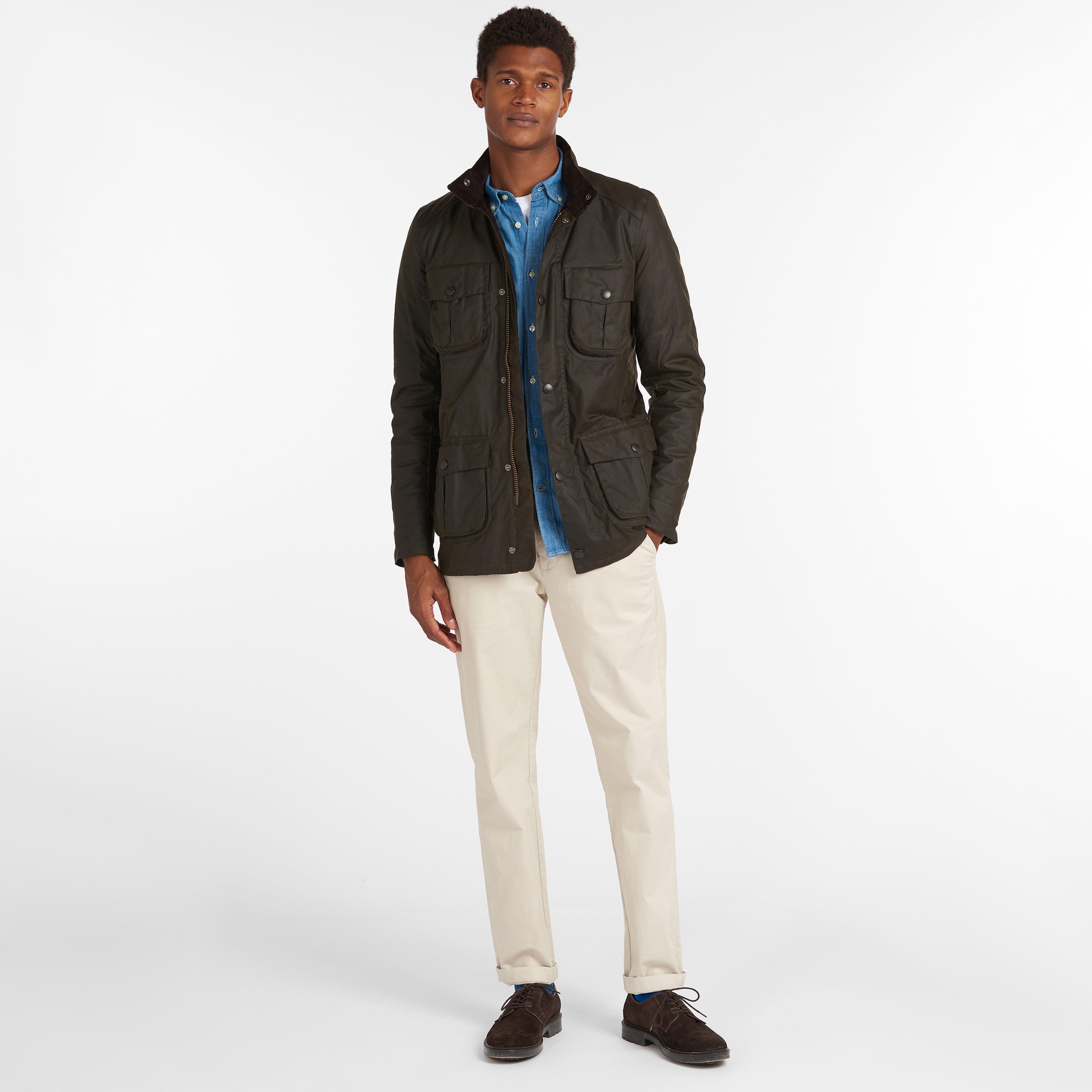 Mens Corbridge Wax Jacket Olive