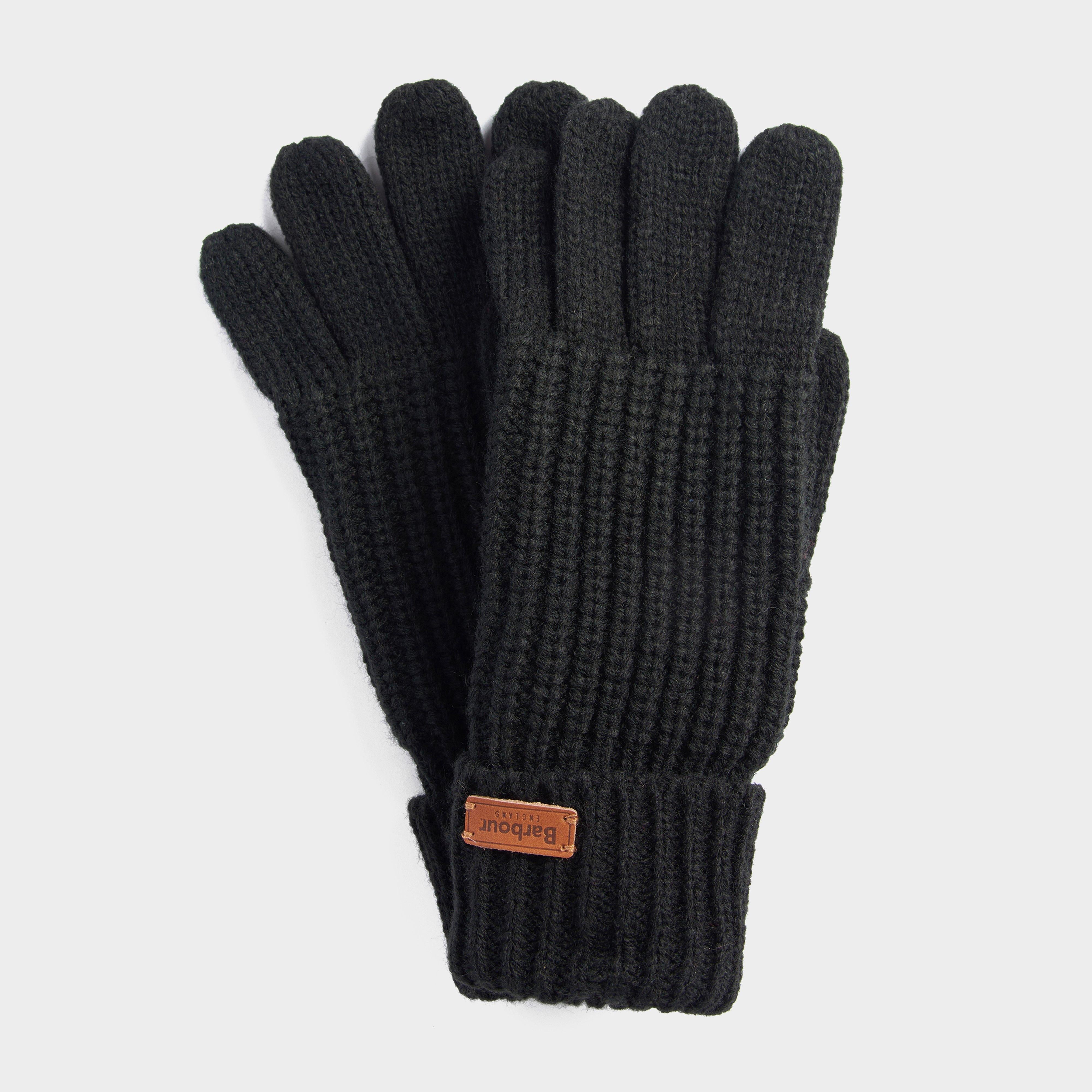 Womens Saltburn Knitted Gloves Black
