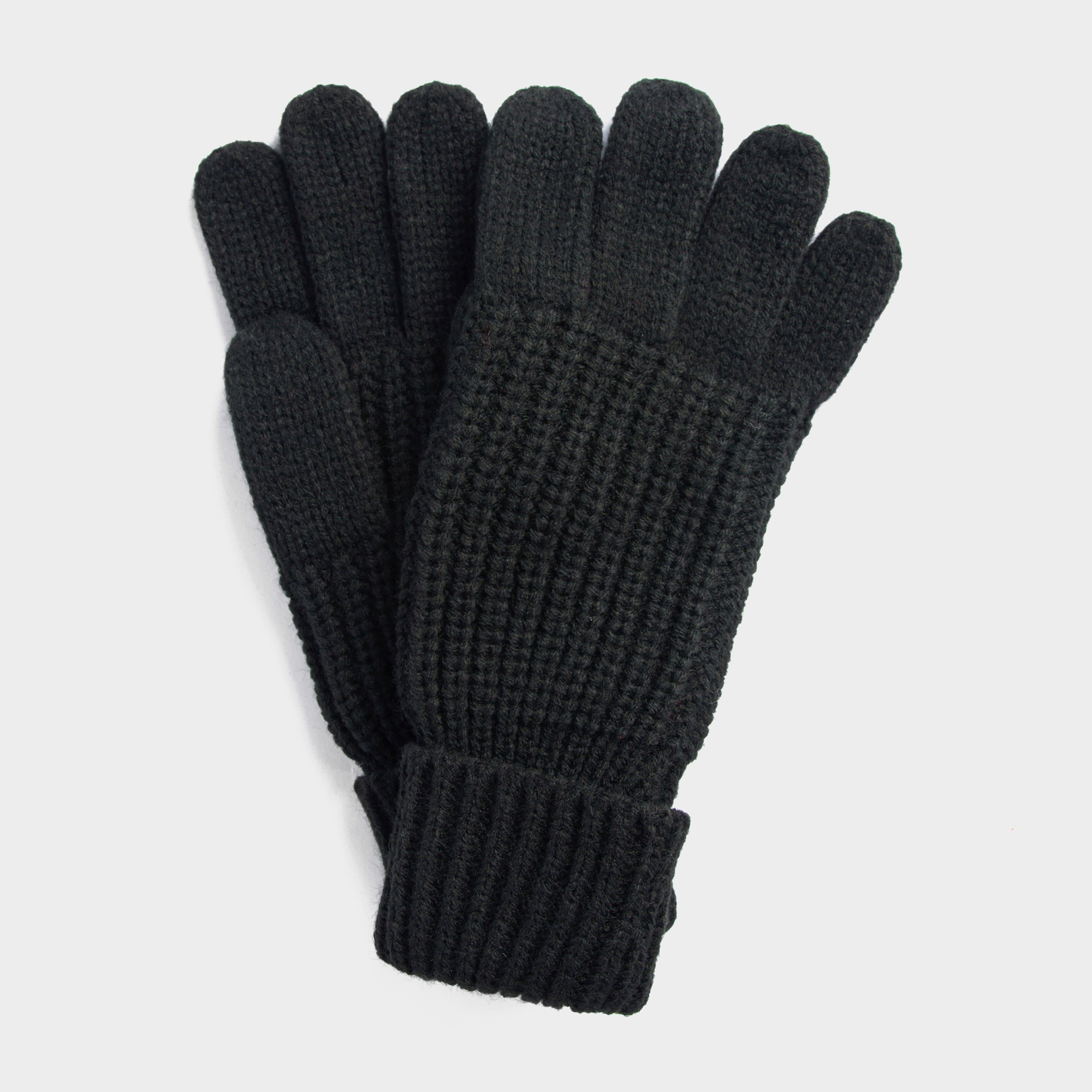 Womens Saltburn Knitted Gloves Black