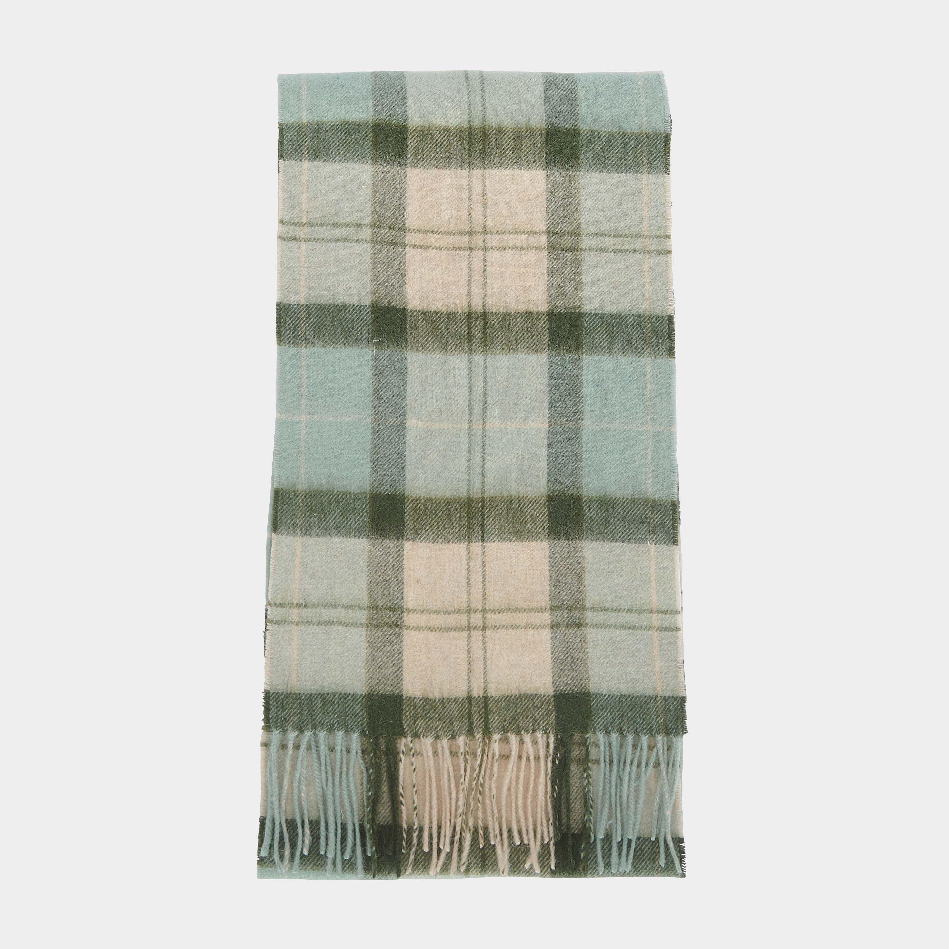 Womens Tartan Scarf Soft Mint
