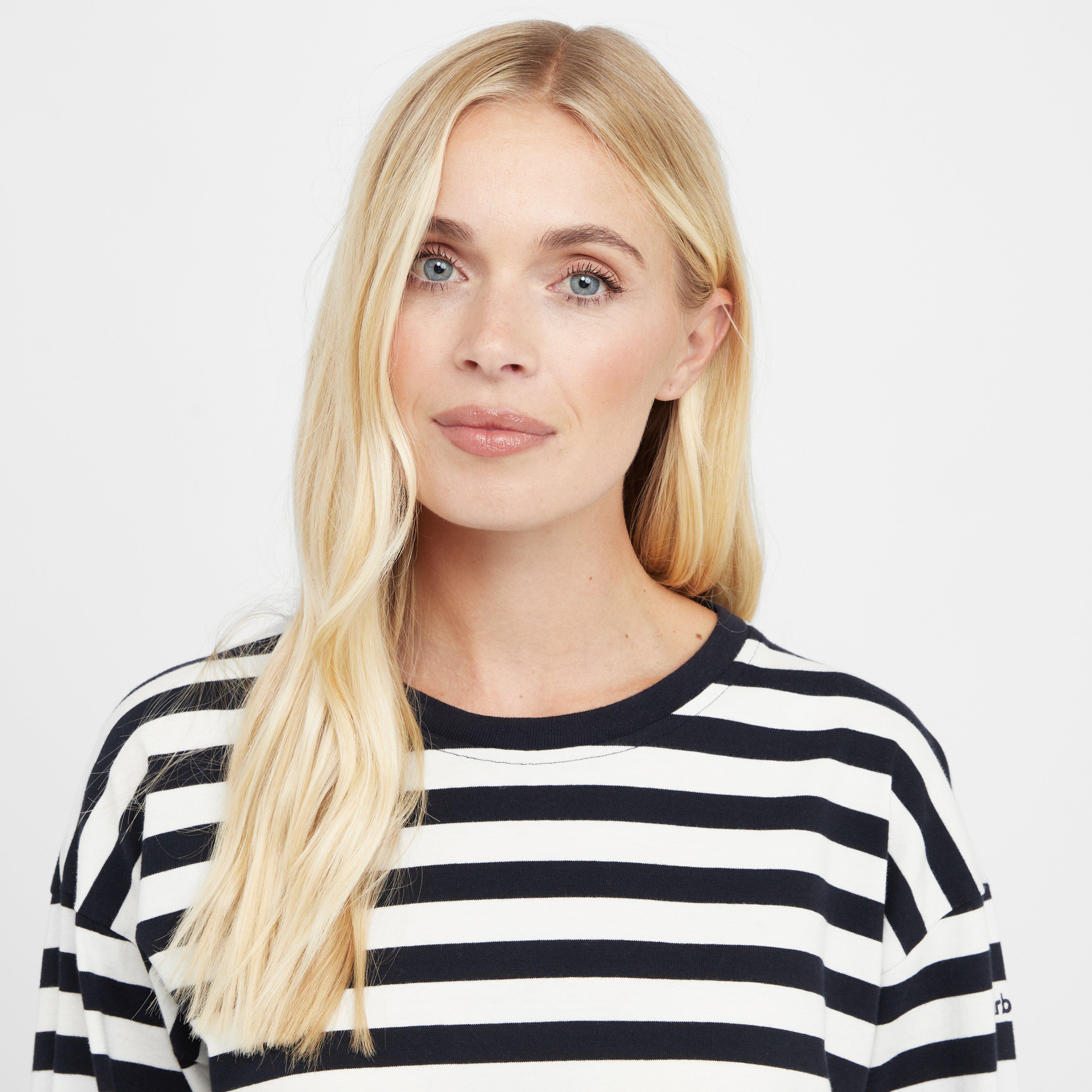 Womens Bede Oversized Top Navy Stripe