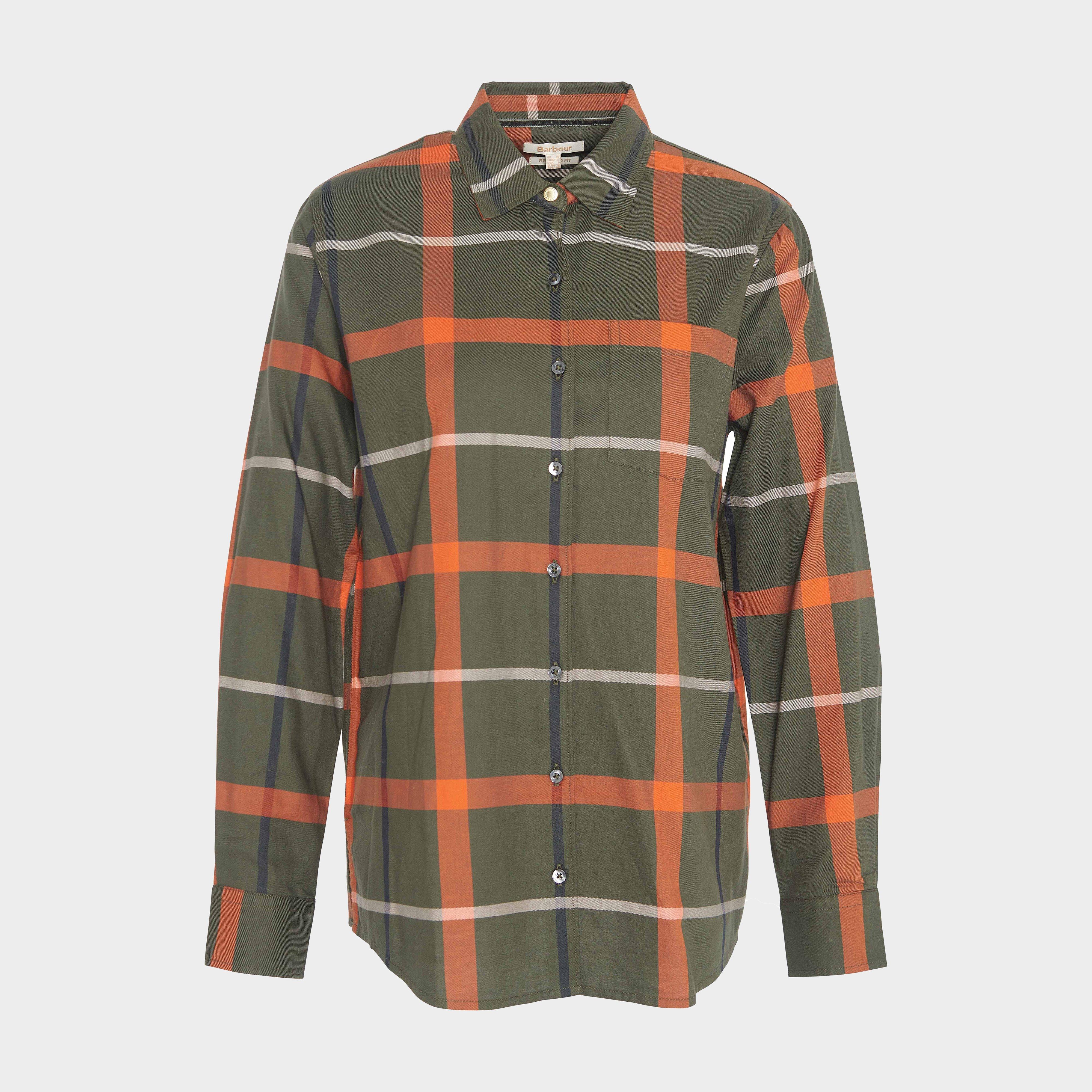 Womens Oxer Check Shirt Olive Check