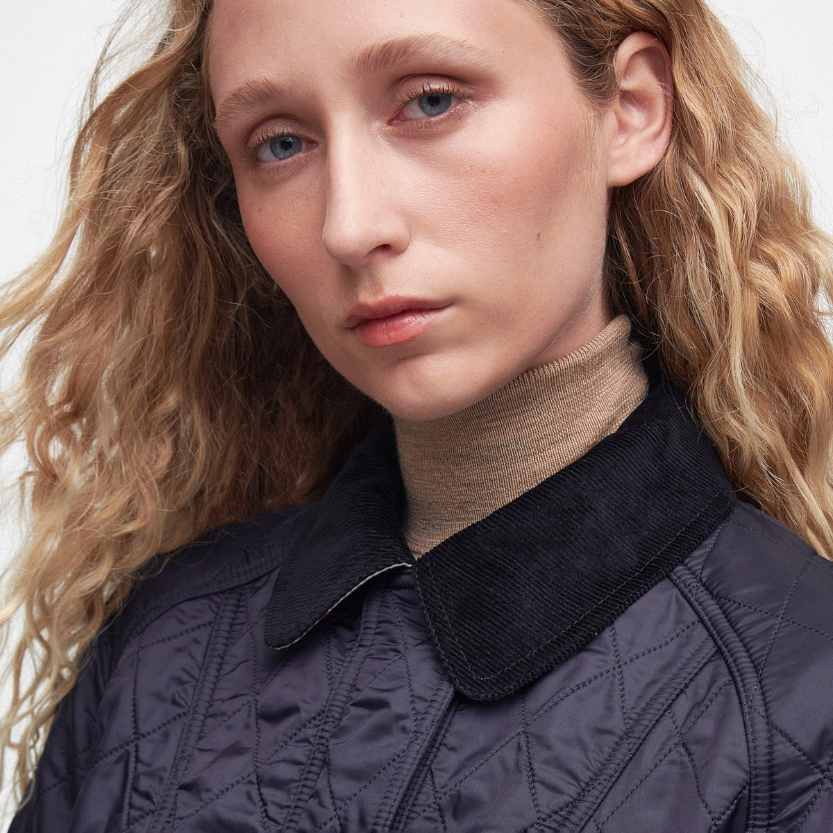 Womens Beadnell Polarquilt Jacket Navy