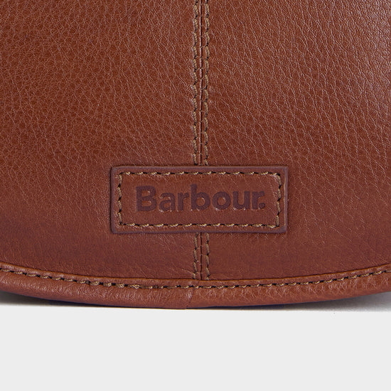 Laire Medium Leather Saddle Bag Brown