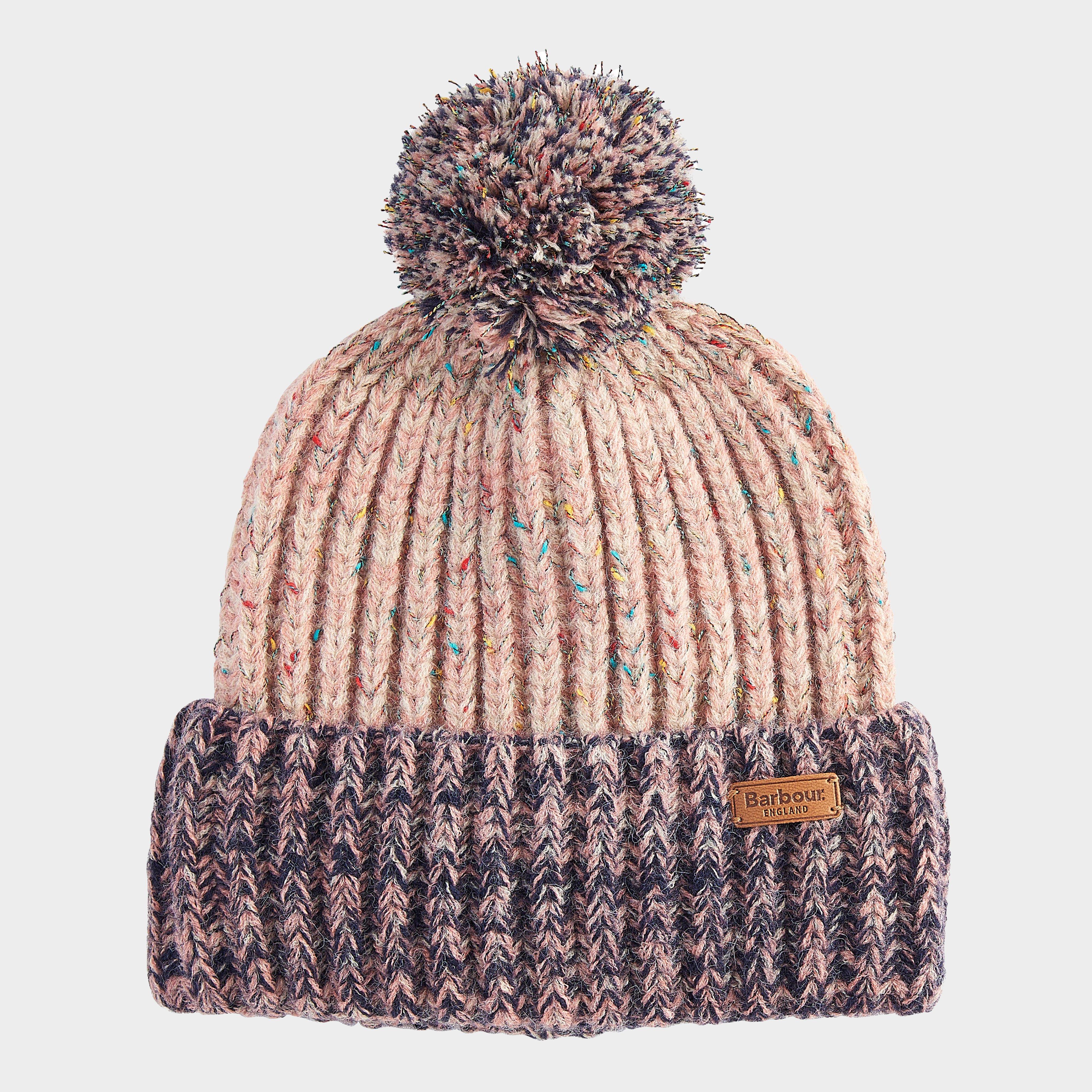 Womens Norham Beanie Hat Pink Rust