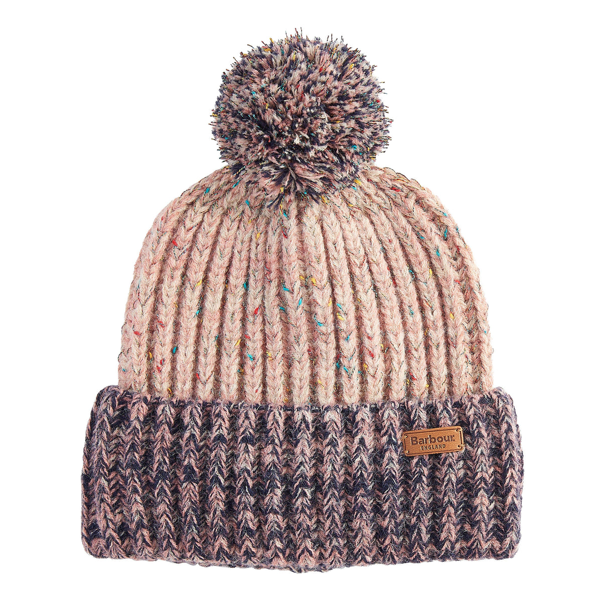 Womens Norham Beanie Hat Pink Rust