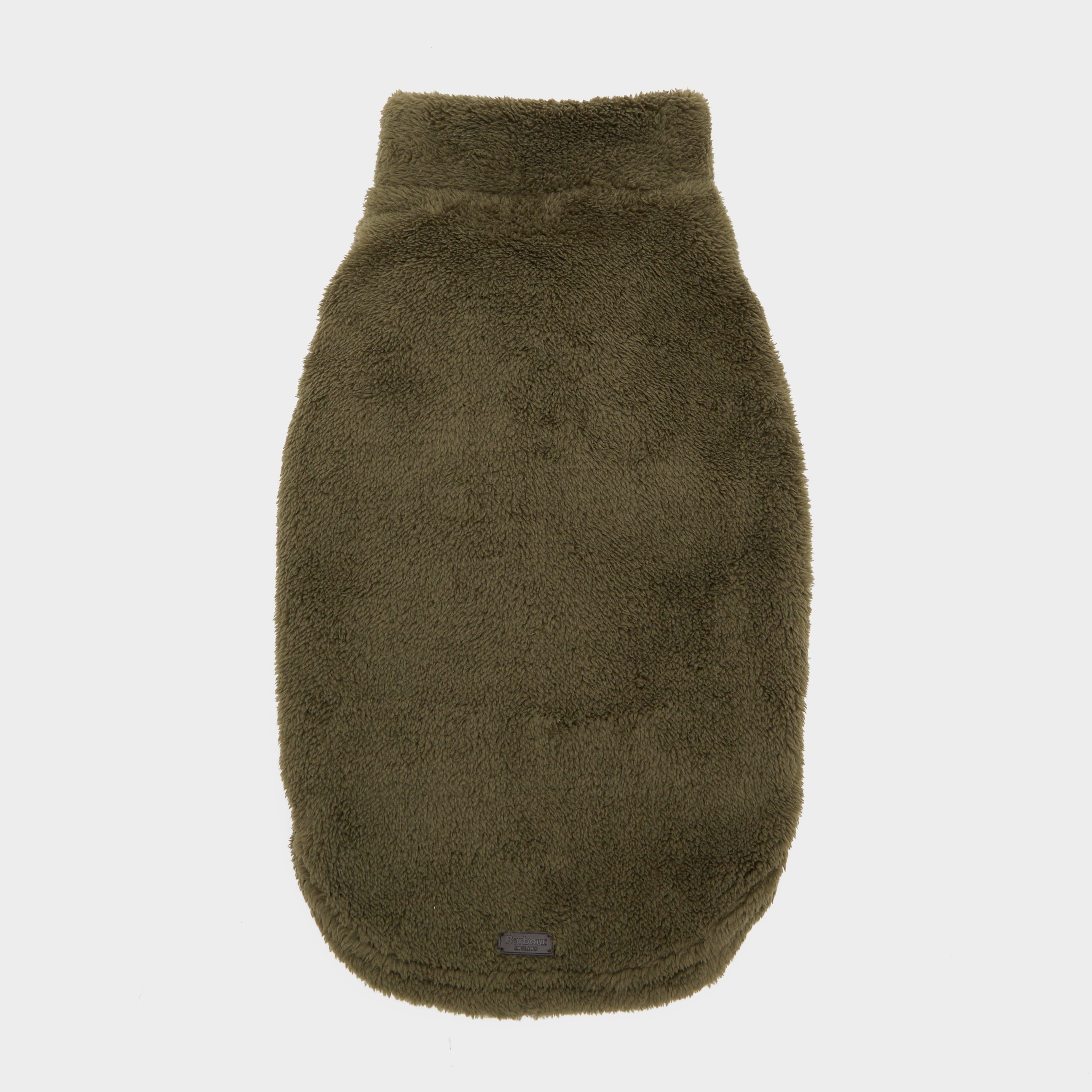 Teddy Fleece Dog Jumper Olive