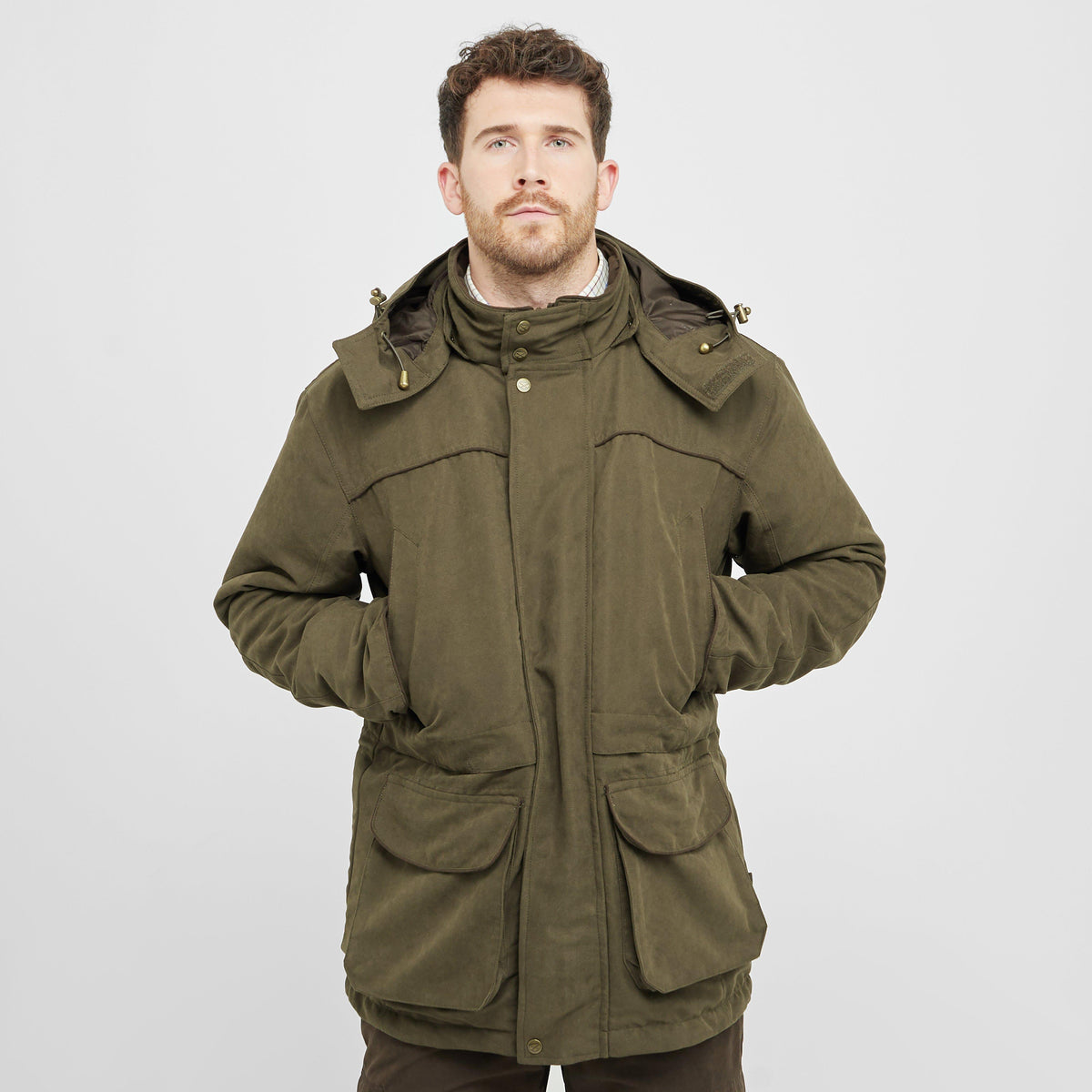 Mens Kincraig Waterproof Field Jacket Olive Green