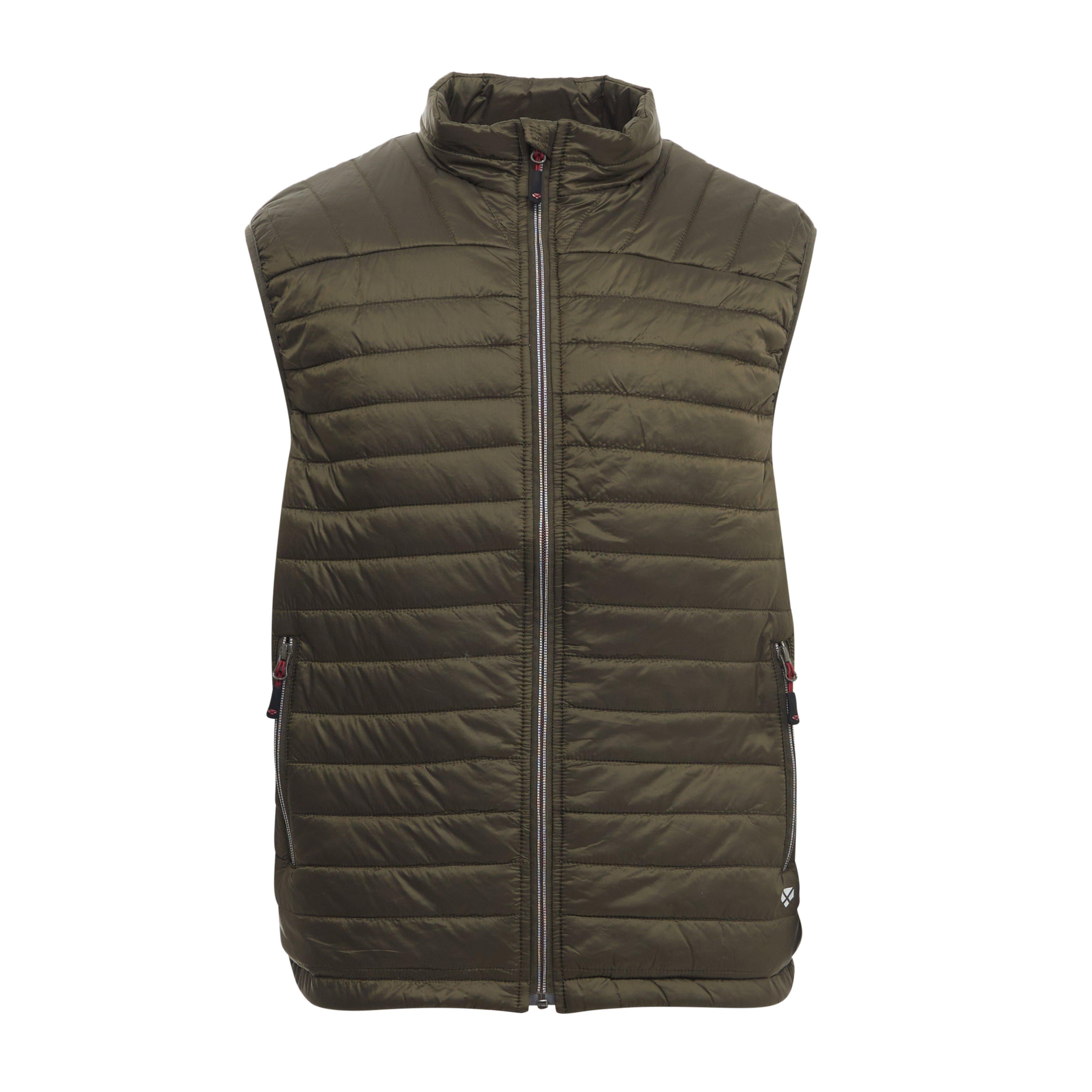 Mens Kingston Rip-Stop Gilet Olive/Merlot