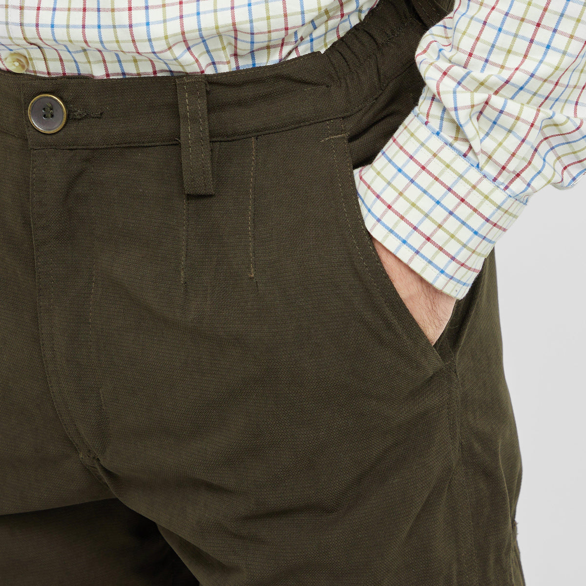 Mens Struther Field Trousers Dark Green