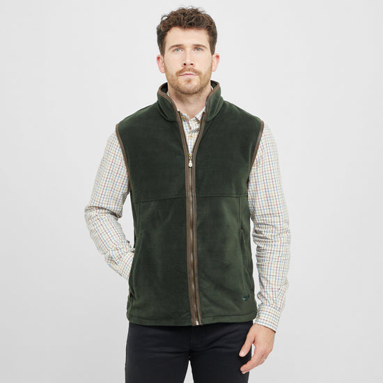 Mens Stenton Technical Fleece Gilet Pine