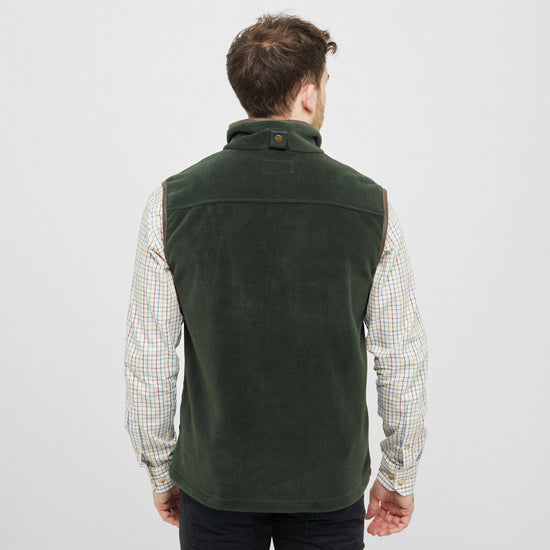 Mens Stenton Technical Fleece Gilet Pine