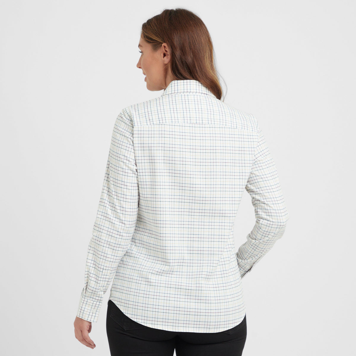 Womens Callie Twill Shirt White/Green/Yellow/Red