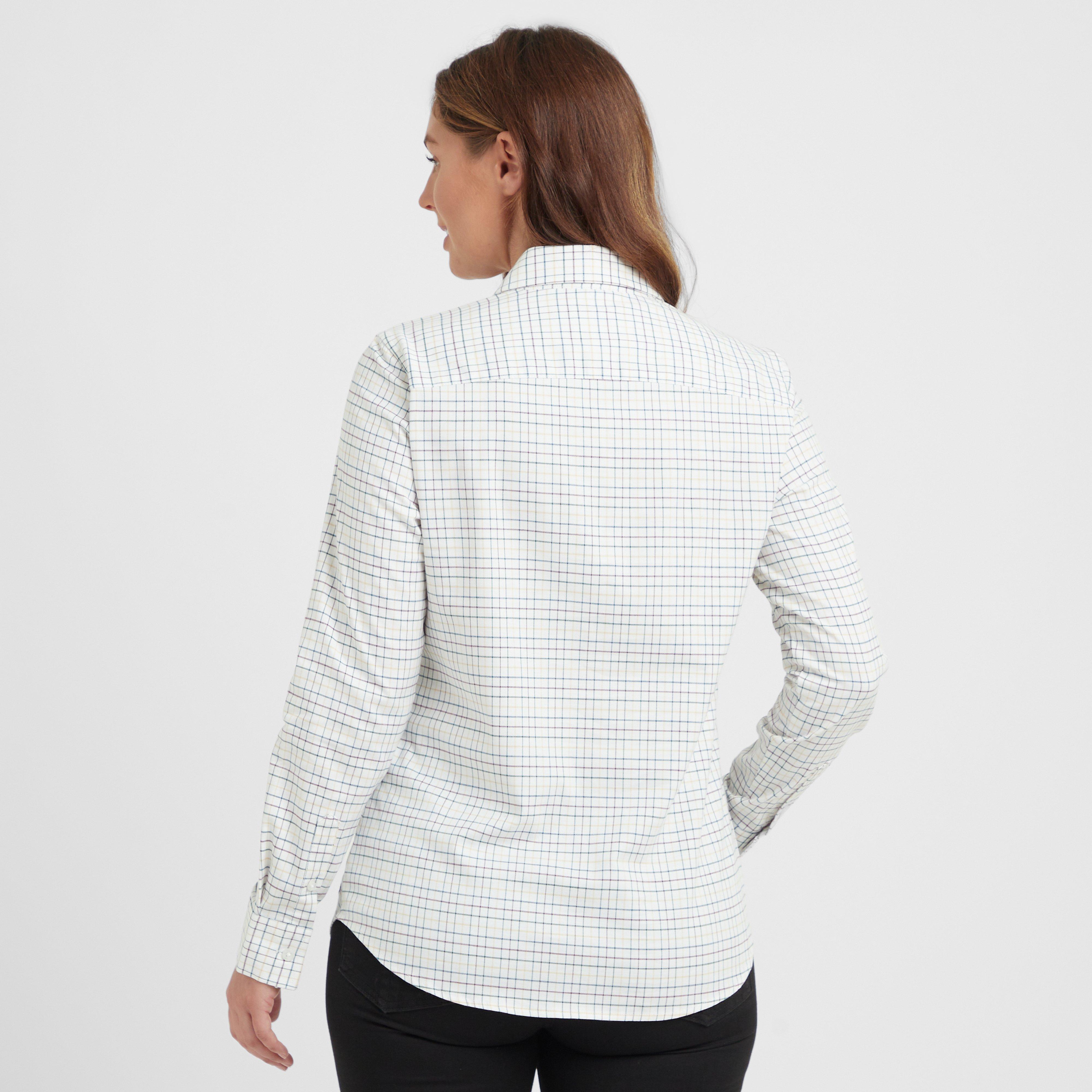 Womens Callie Twill Shirt White/Green/Yellow/Red