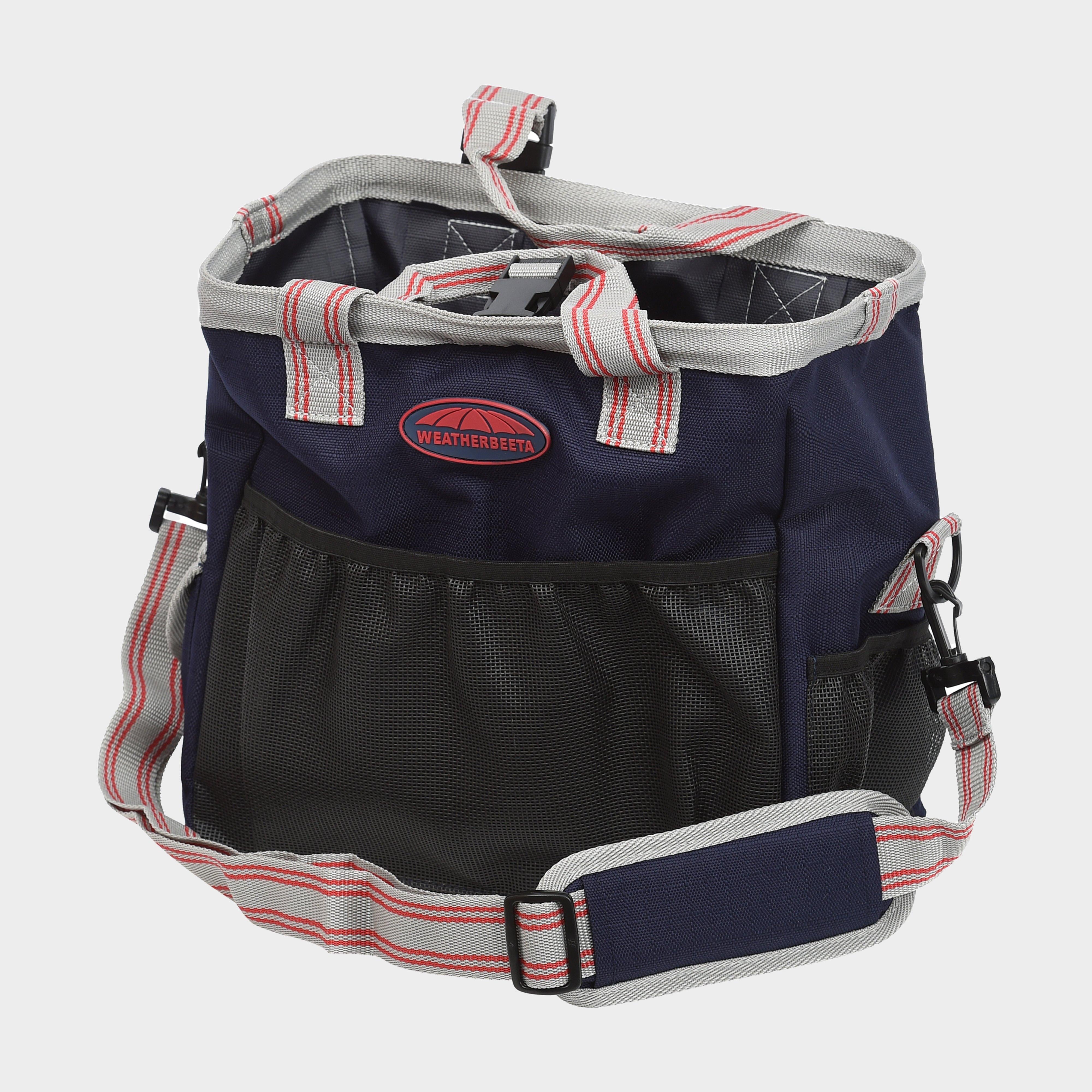 Grooming Tote Bag Navy/Silver/Red
