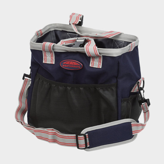 Grooming Tote Bag Navy/Silver/Red