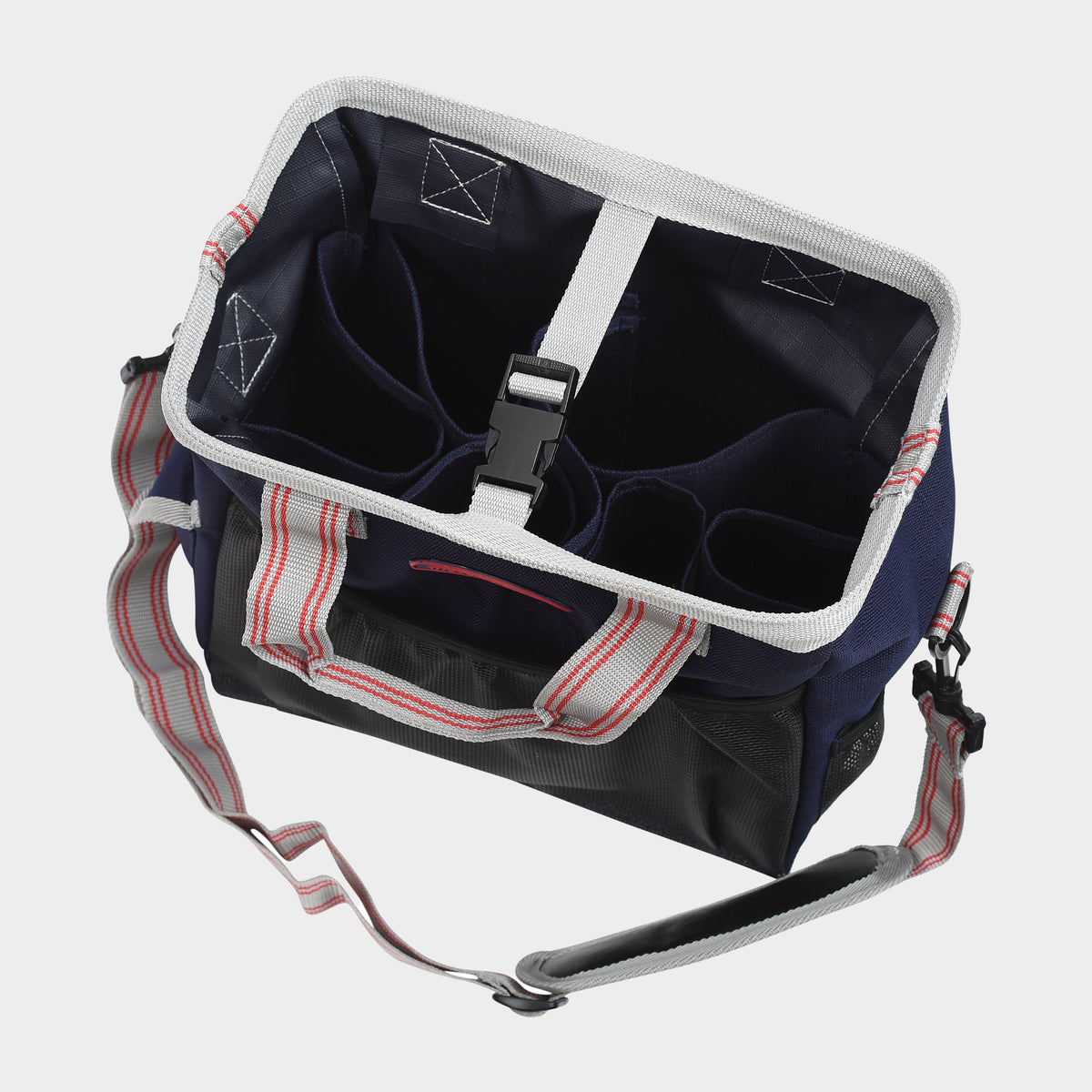 Grooming Tote Bag Navy/Silver/Red