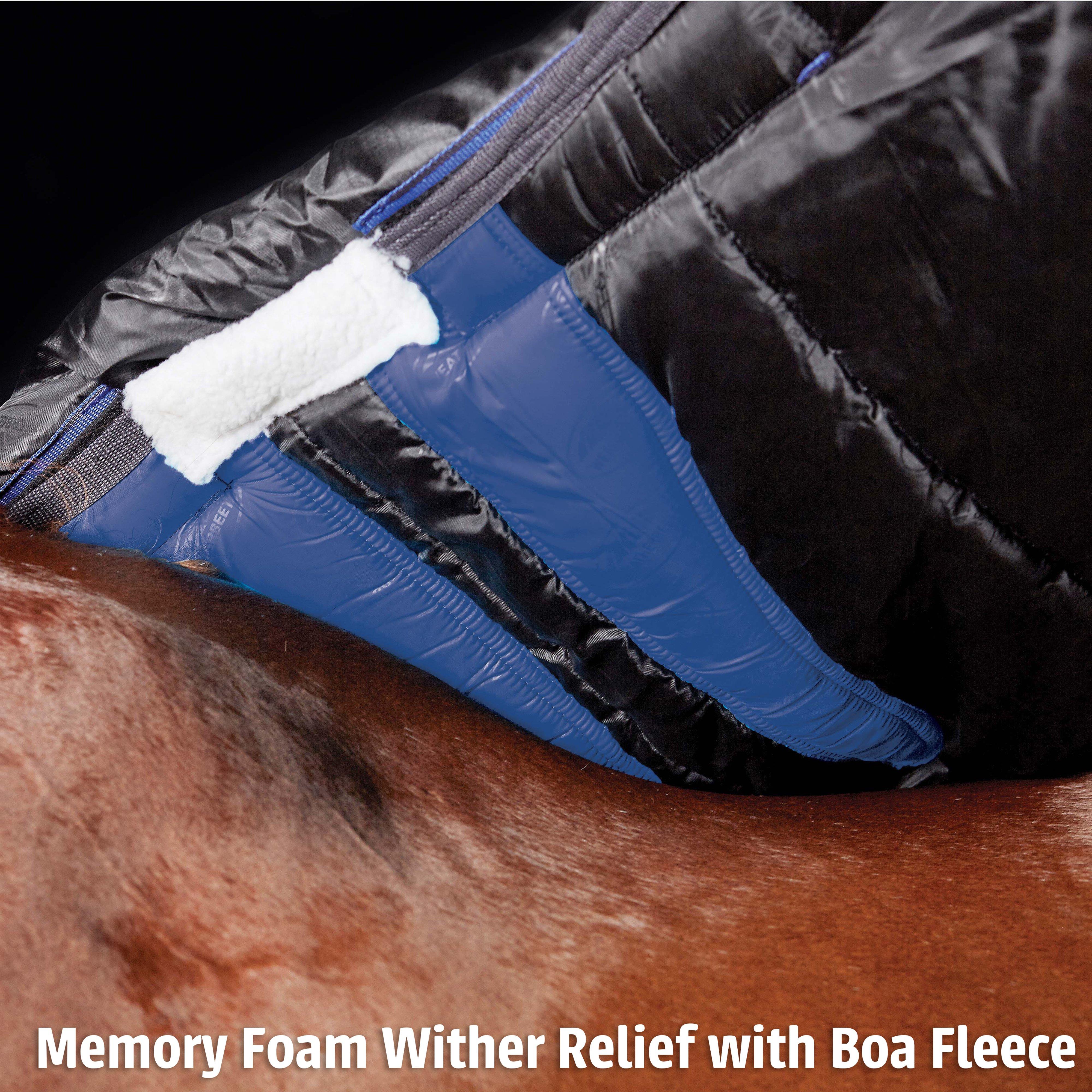 ComFiTec Plus Dynamic II Standard Neck Mediumweight 220g Turnout Rug Maroon/Grey/White