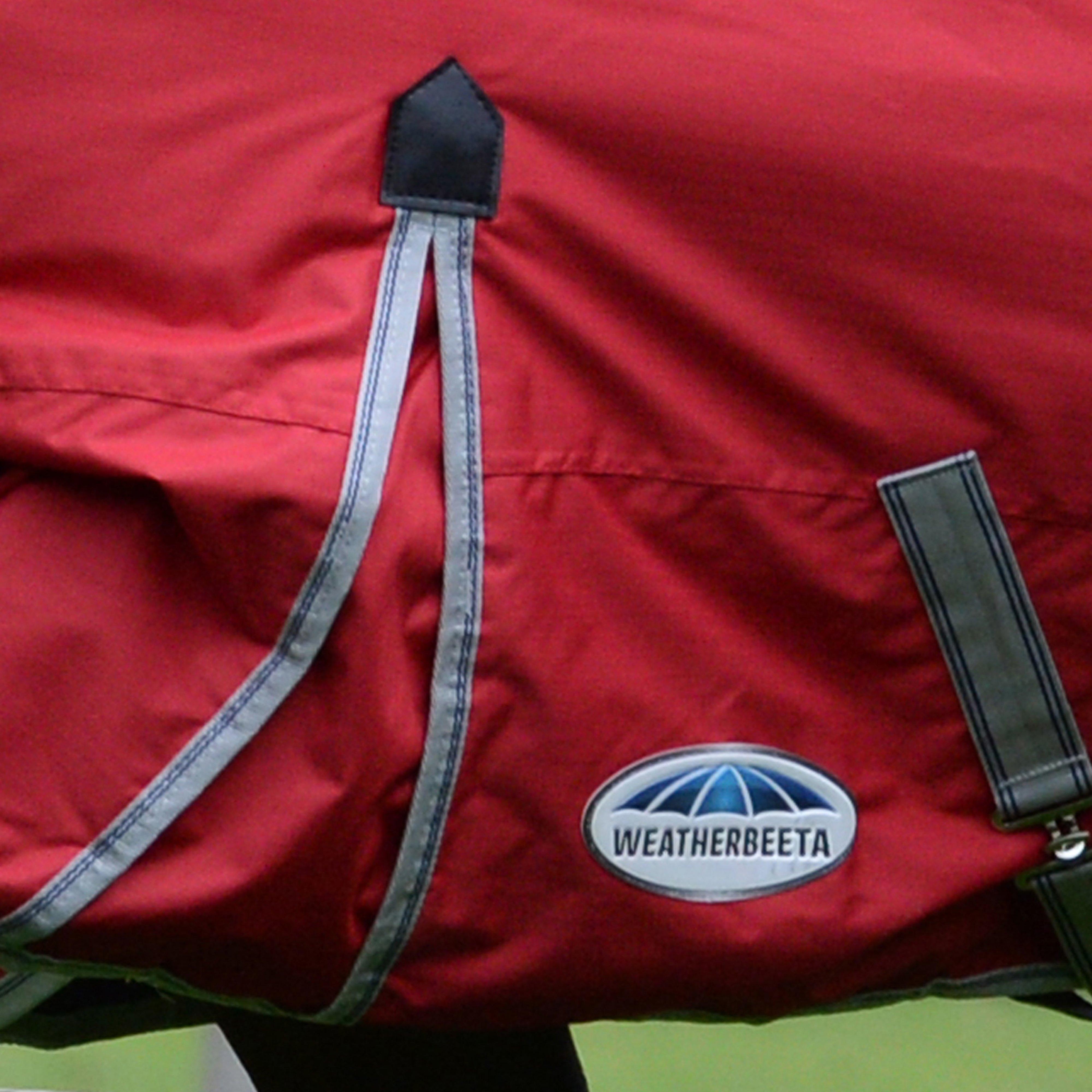 ComFiTec Classic Standard Neck 50g Lite Plus Turnout Rug Red/Silver/Navy