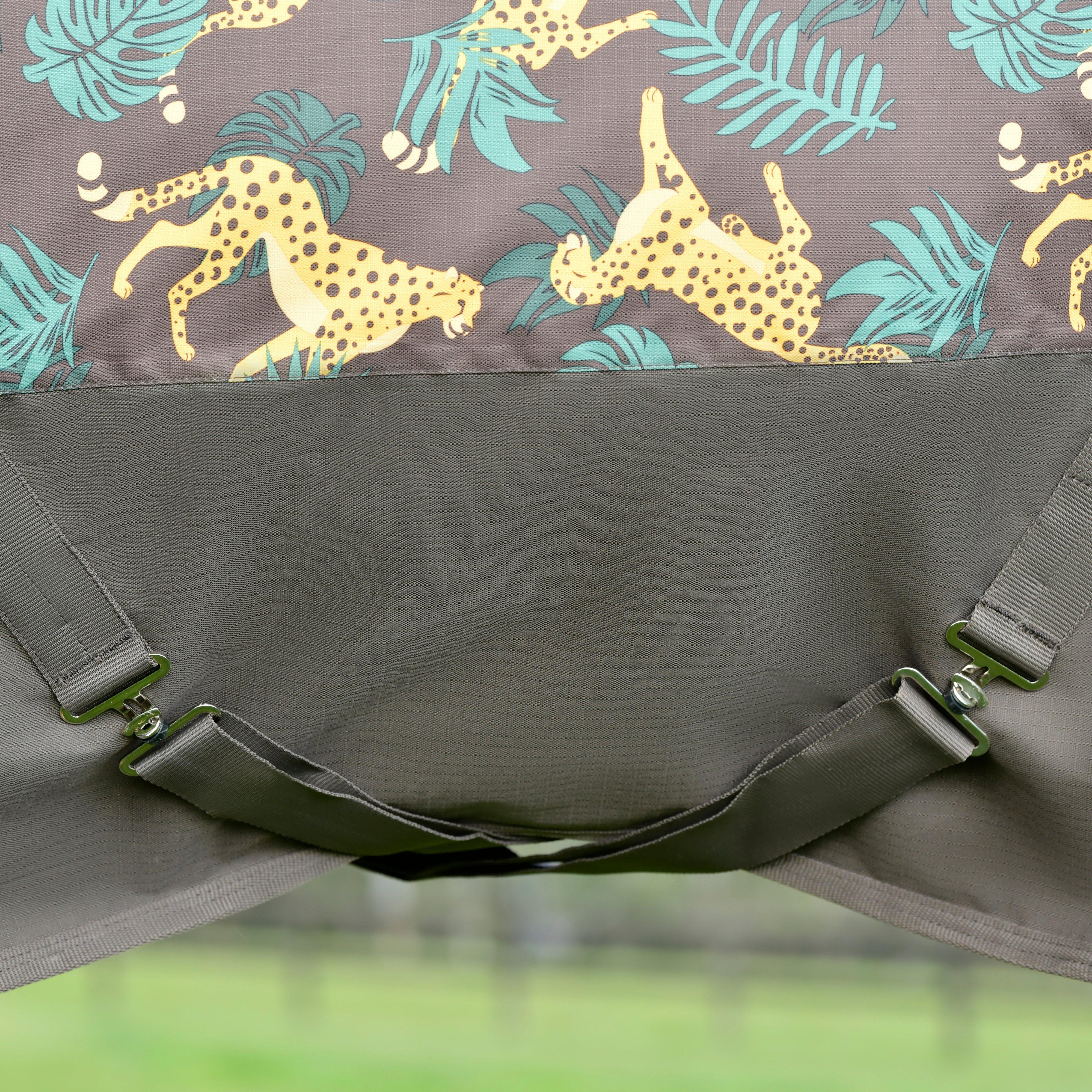 ComFiTec Tyro Standard Neck Medium Weight 200g Turnout Rug Jungle Print