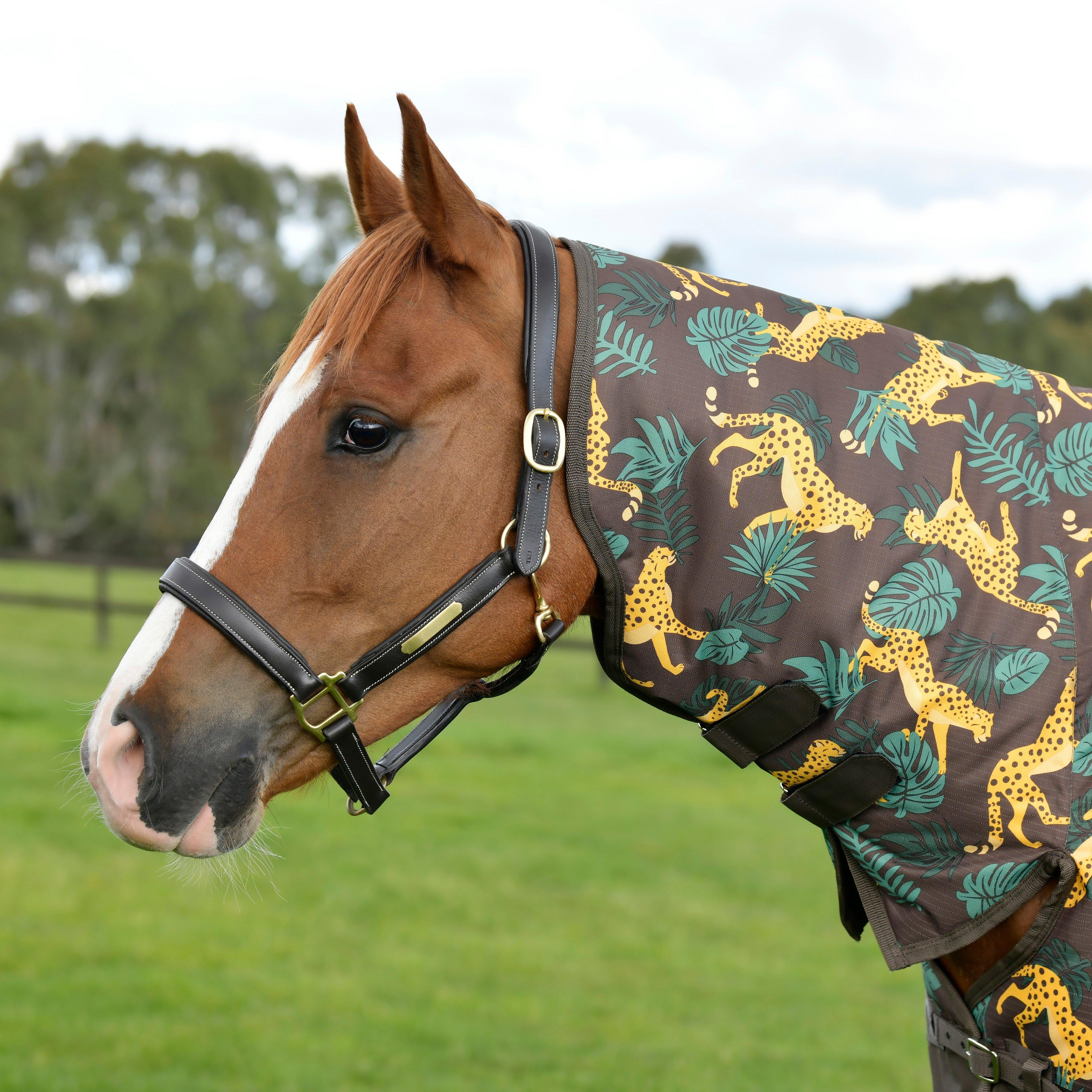 ComFiTec Tyro Combo Neck Medium Weight 200g Turnout Rug Jungle Print