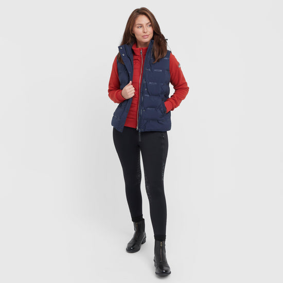 Womens Hapur Heat Seal Quilted Vest Navy Iris