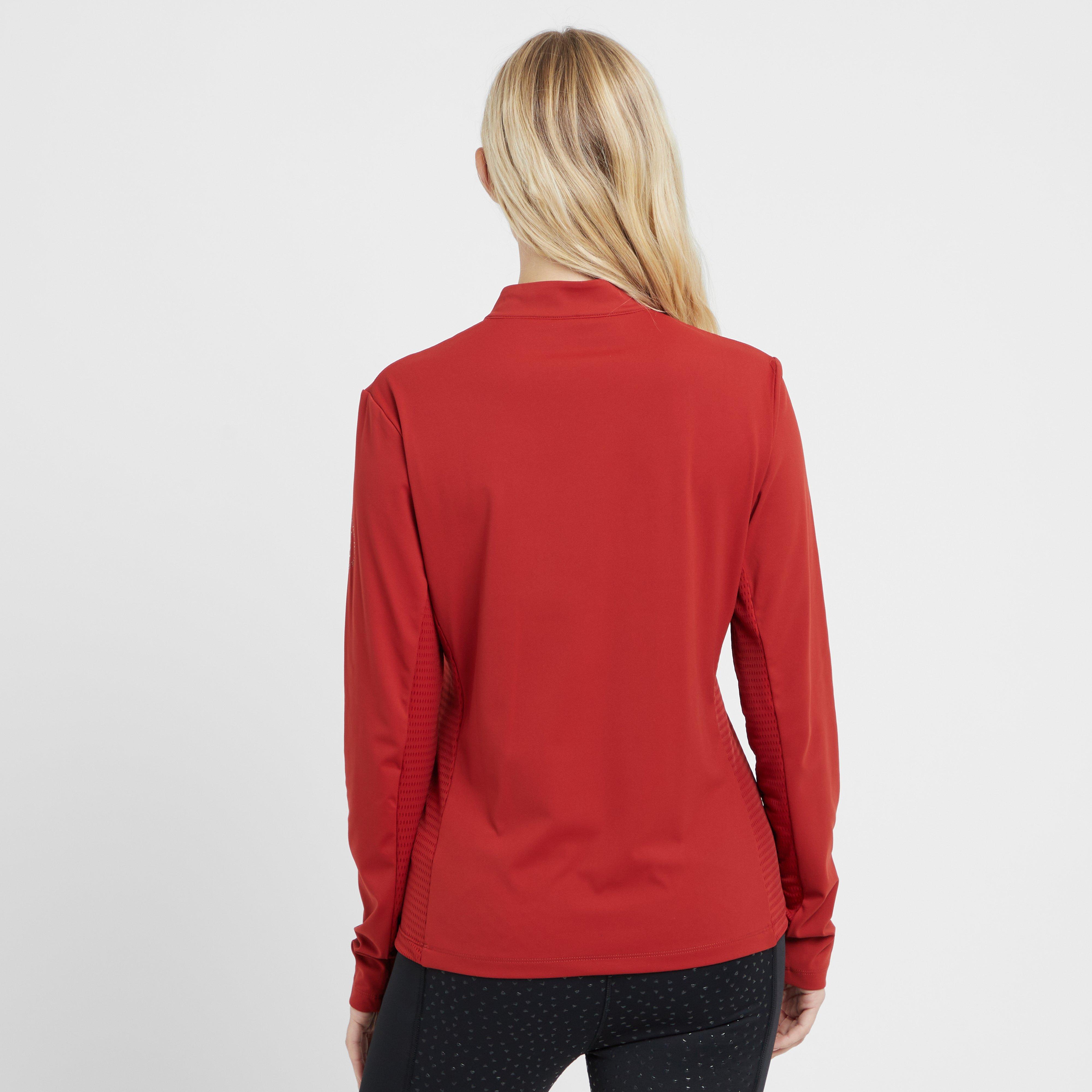 Womens Reno Long Sleeve Riding Top Red Ochre