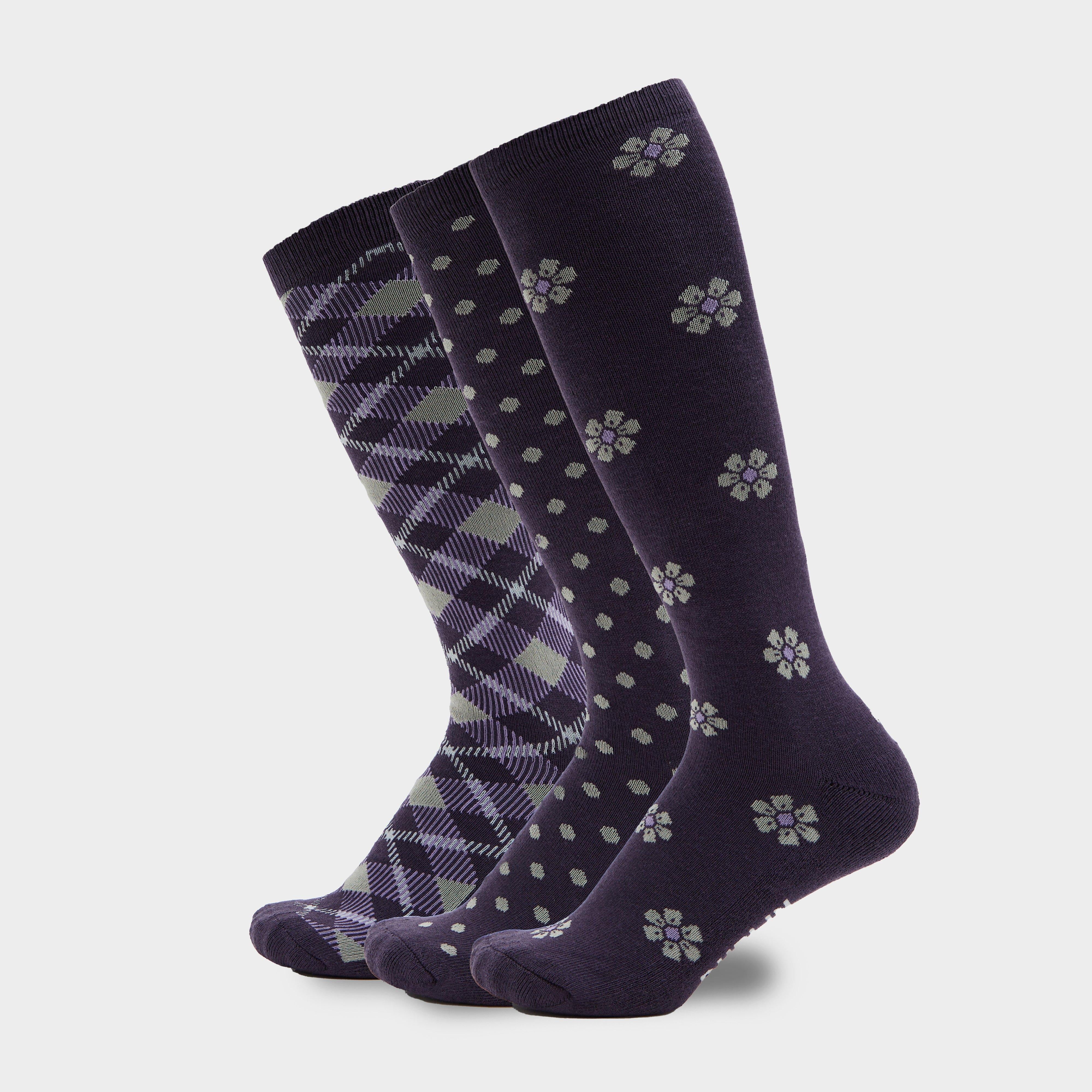 3 Pack Socks Plum Perfect