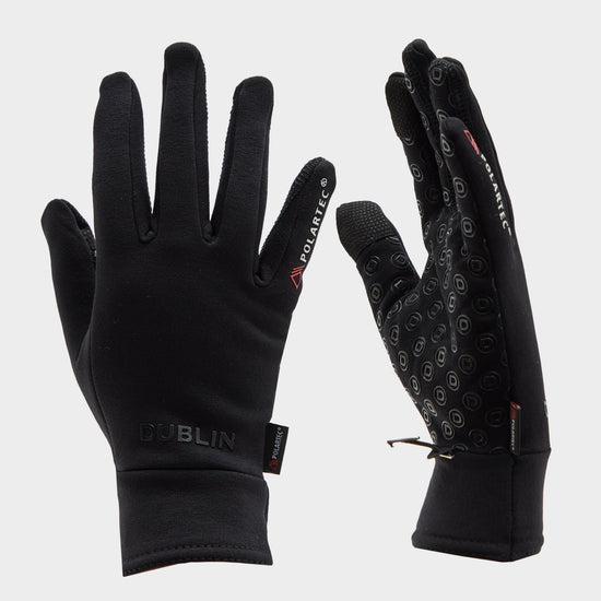 Polartec Fleece Riding Gloves Black