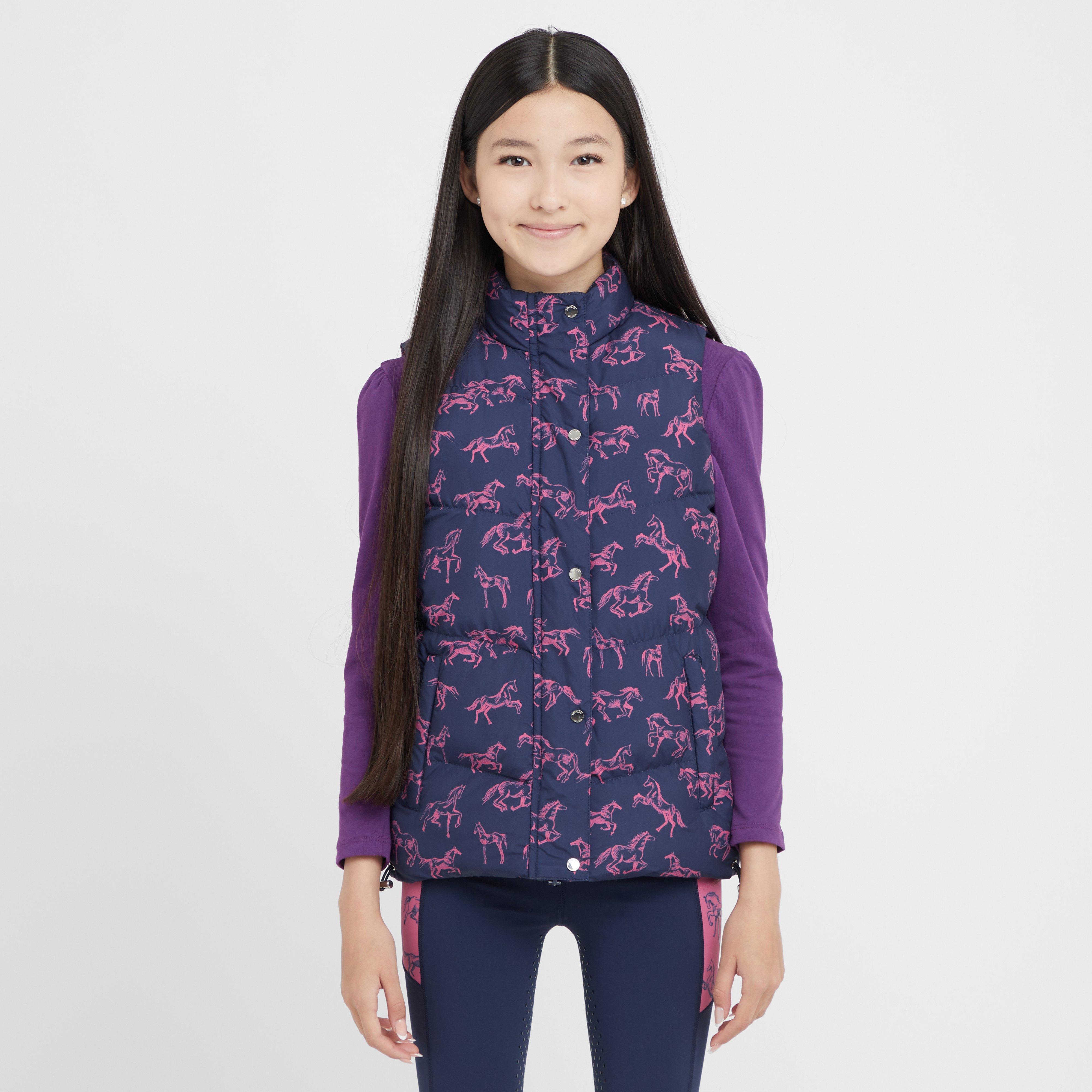 Kids Patrice Everyday Puffer Vest Navy/Frolicking Horse