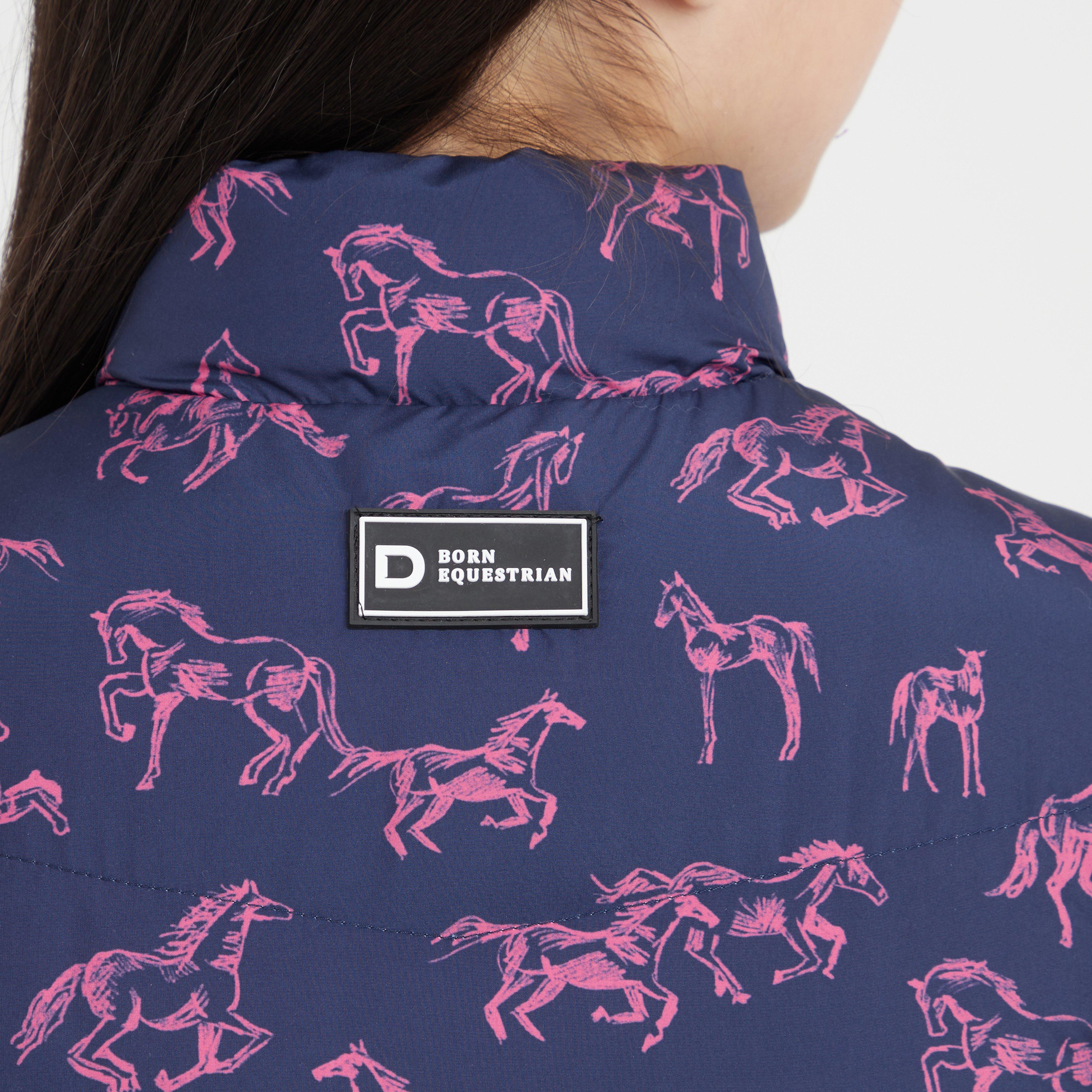 Kids Patrice Everyday Puffer Vest Navy/Frolicking Horse
