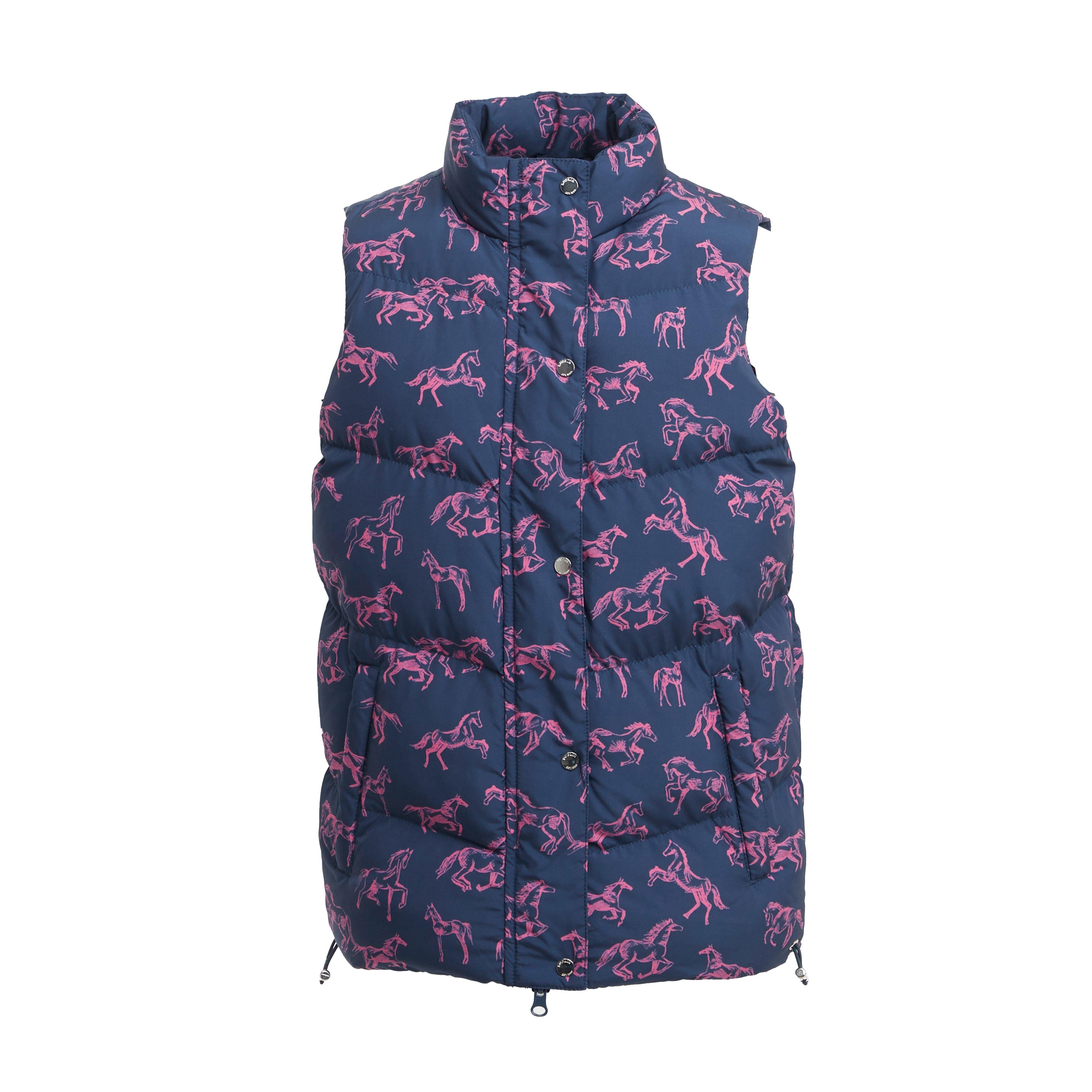Kids Patrice Everyday Puffer Vest Navy/Frolicking Horse