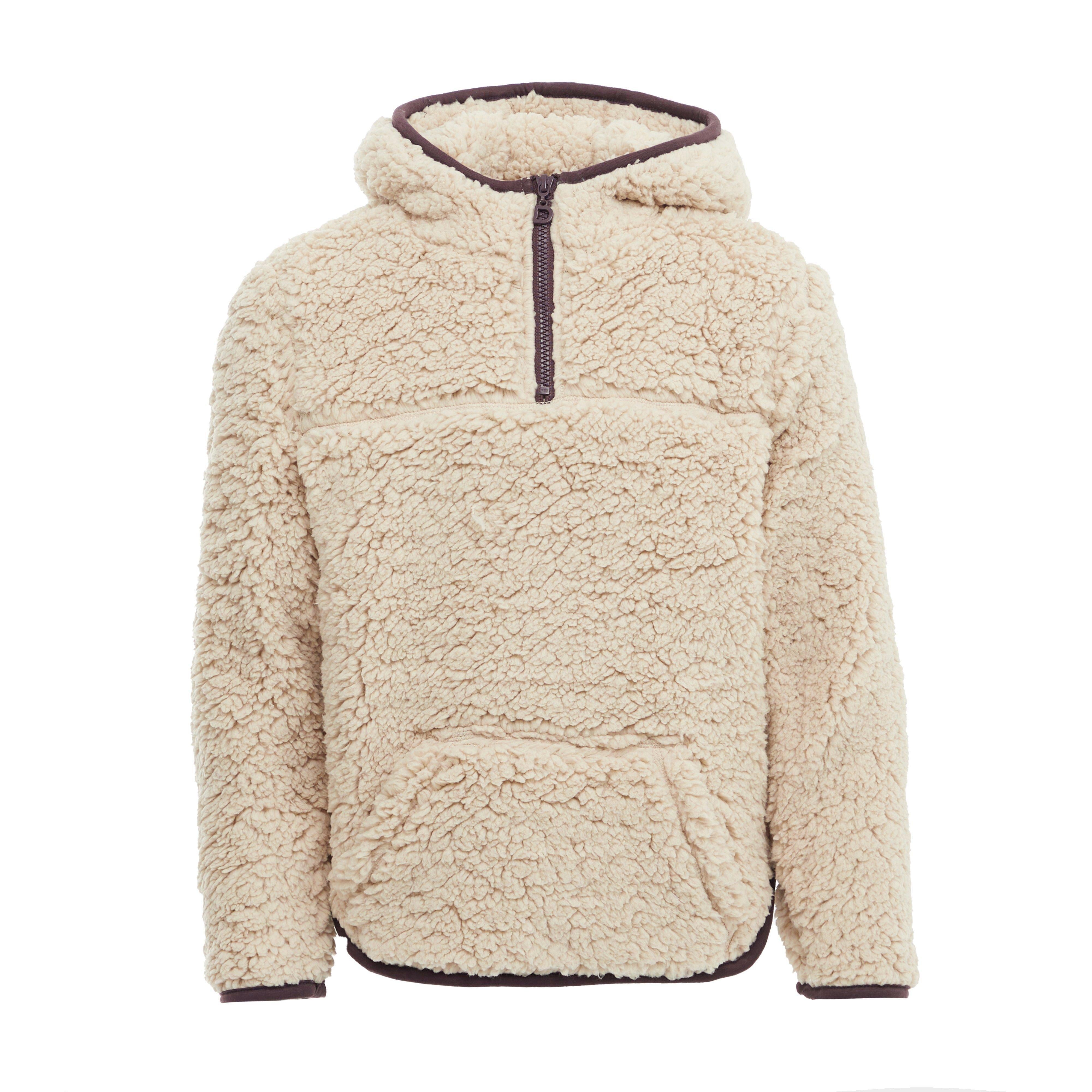 Kids Talia Teddy Pullover Beige/Perfect Plum