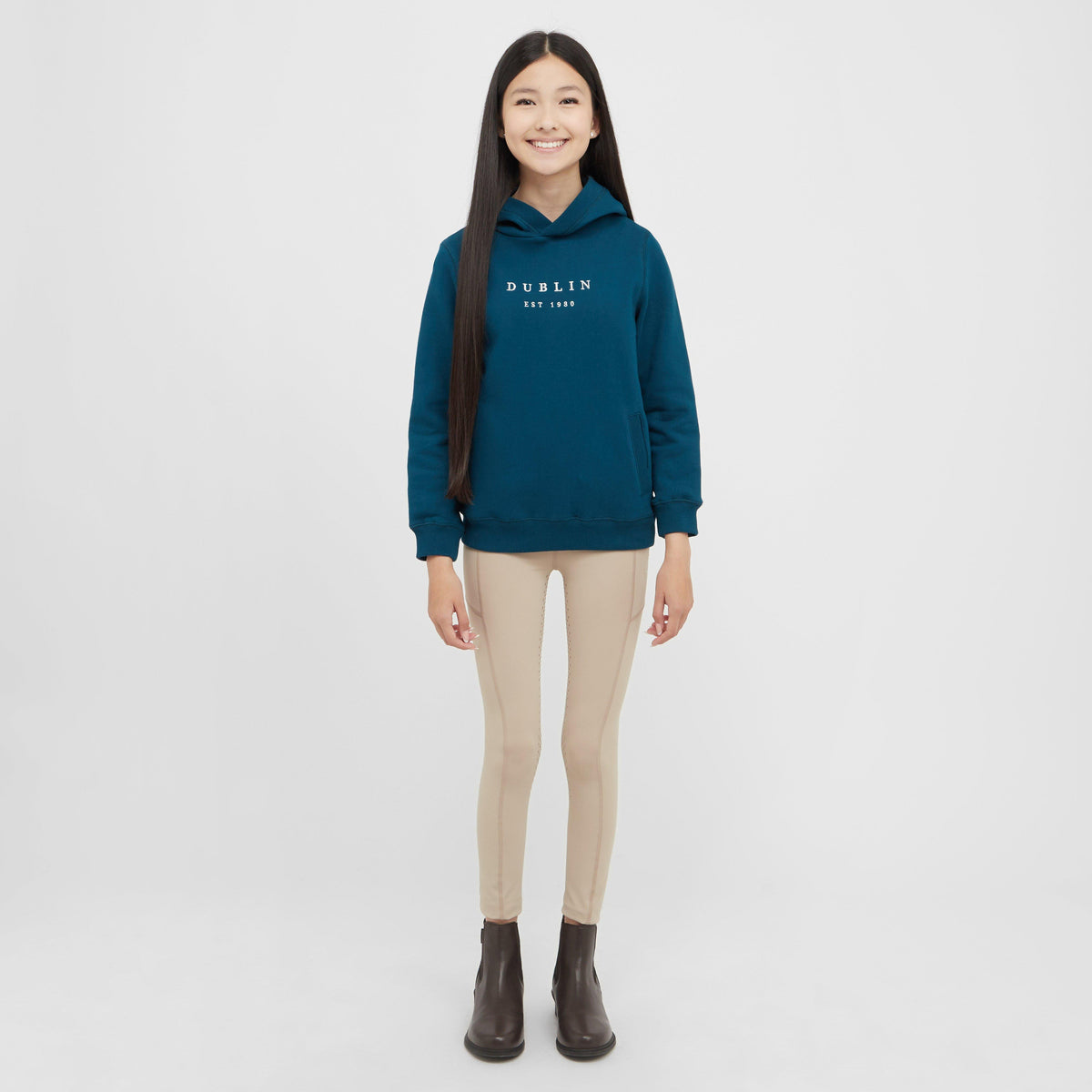Kids Lilah Lurex Logo Hoodie Legion Blue/Silver