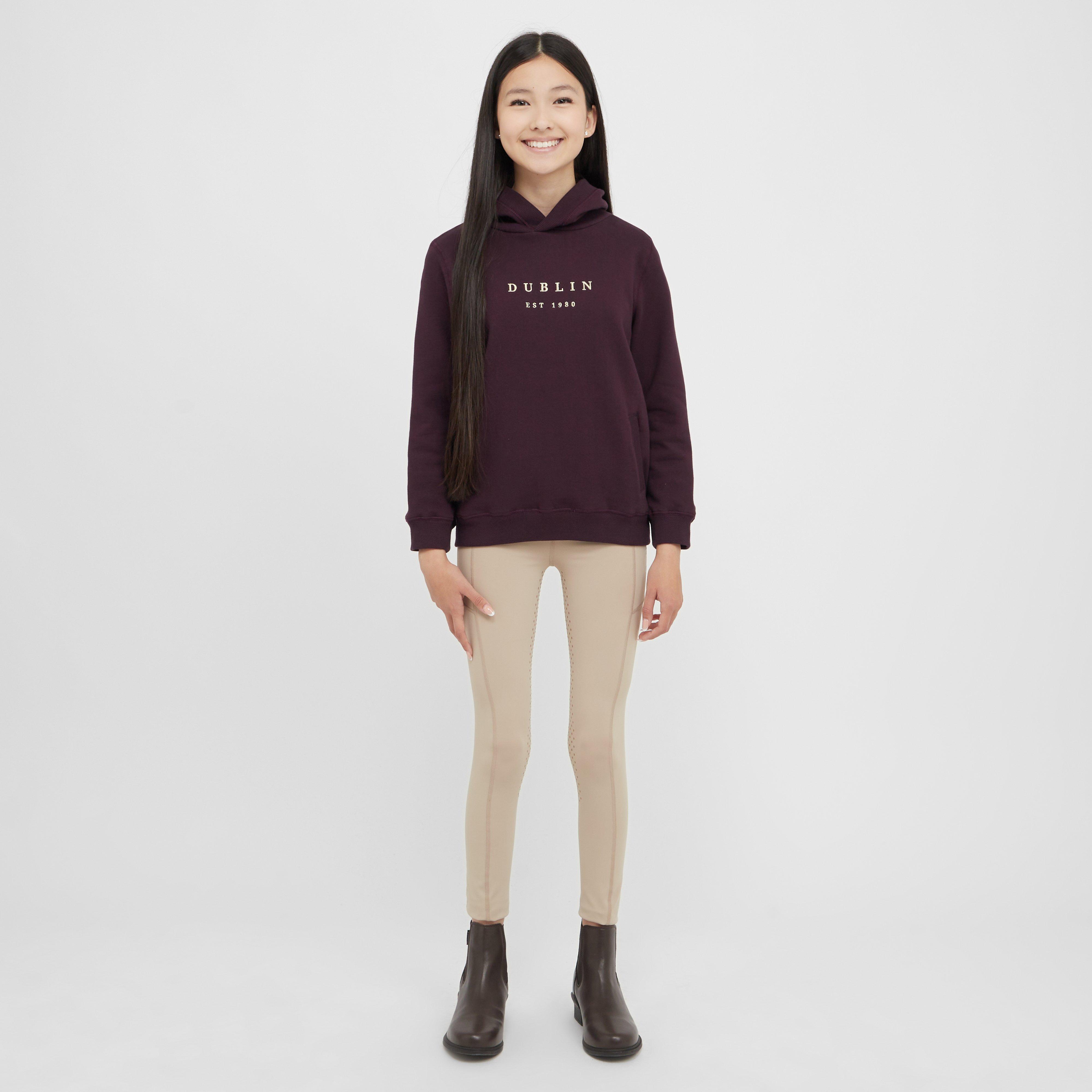 Kids Lilah Lurex Logo Hoodie Plum Perfect/Rose Gold