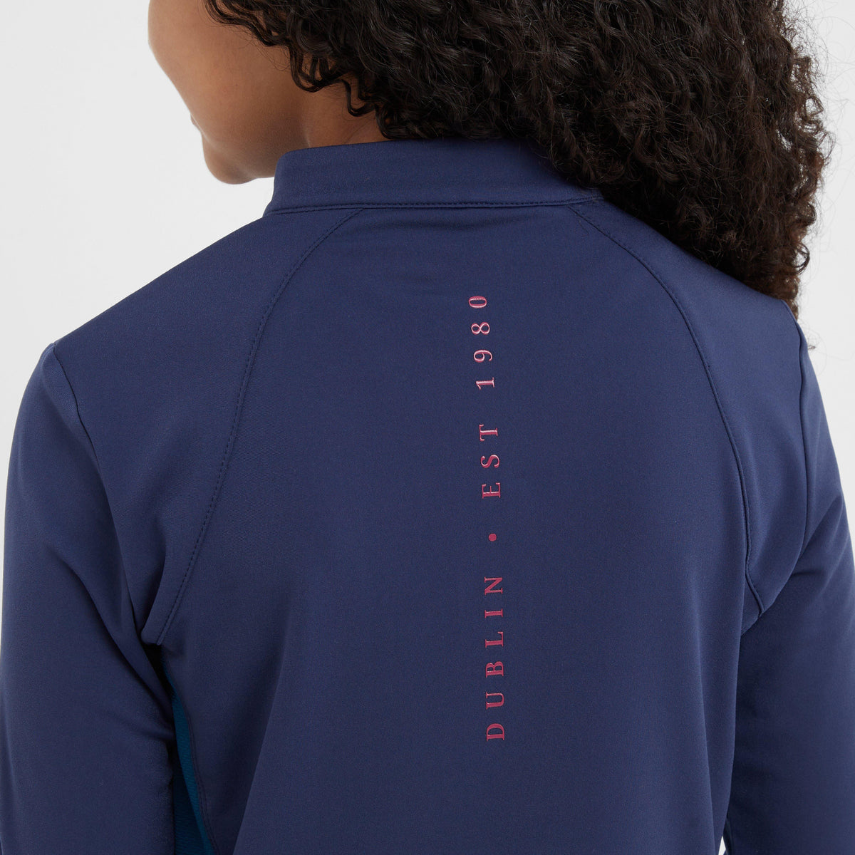 Kids Sadie Panel Detail Long Sleeve Riding Top Naval Academy/Legion Blue