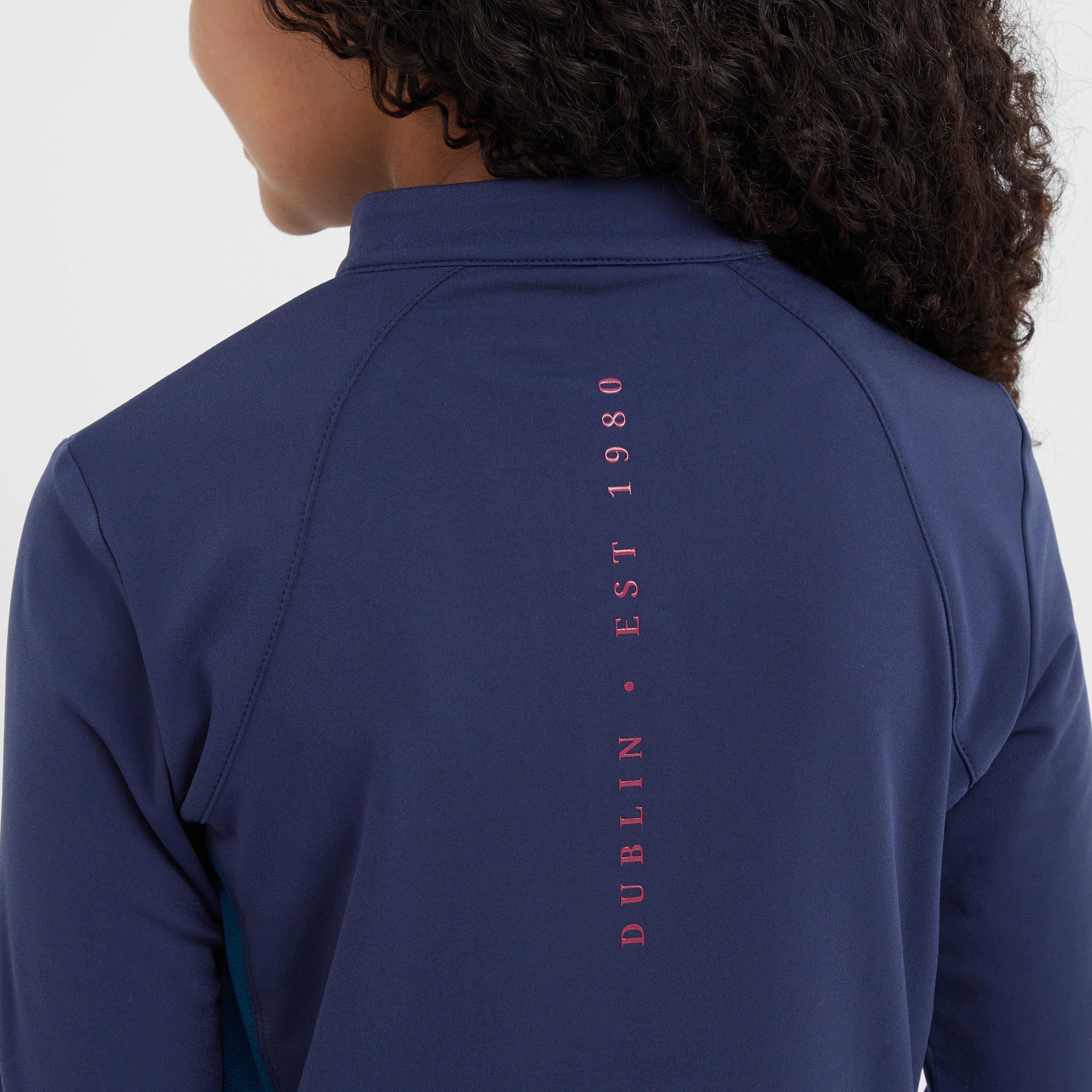 Kids Sadie Panel Detail Long Sleeve Riding Top Naval Academy/Legion Blue