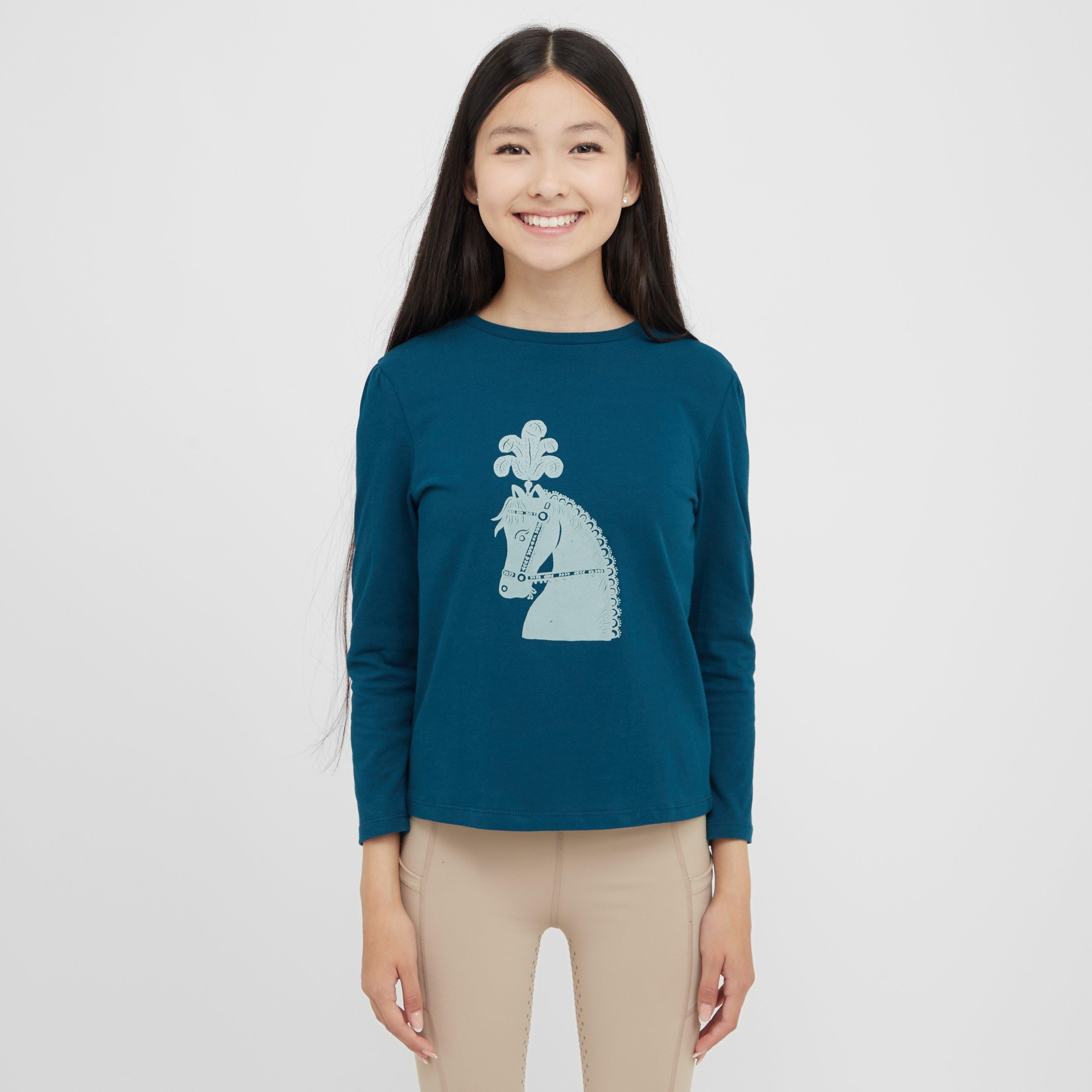 Kids Poppy Puff Sleeve Tee Legion Blue/Pony Silhouette