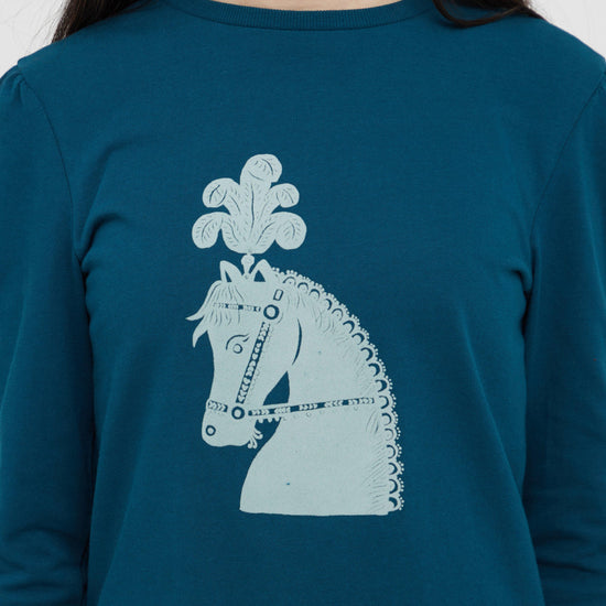 Kids Poppy Puff Sleeve Tee Legion Blue/Pony Silhouette