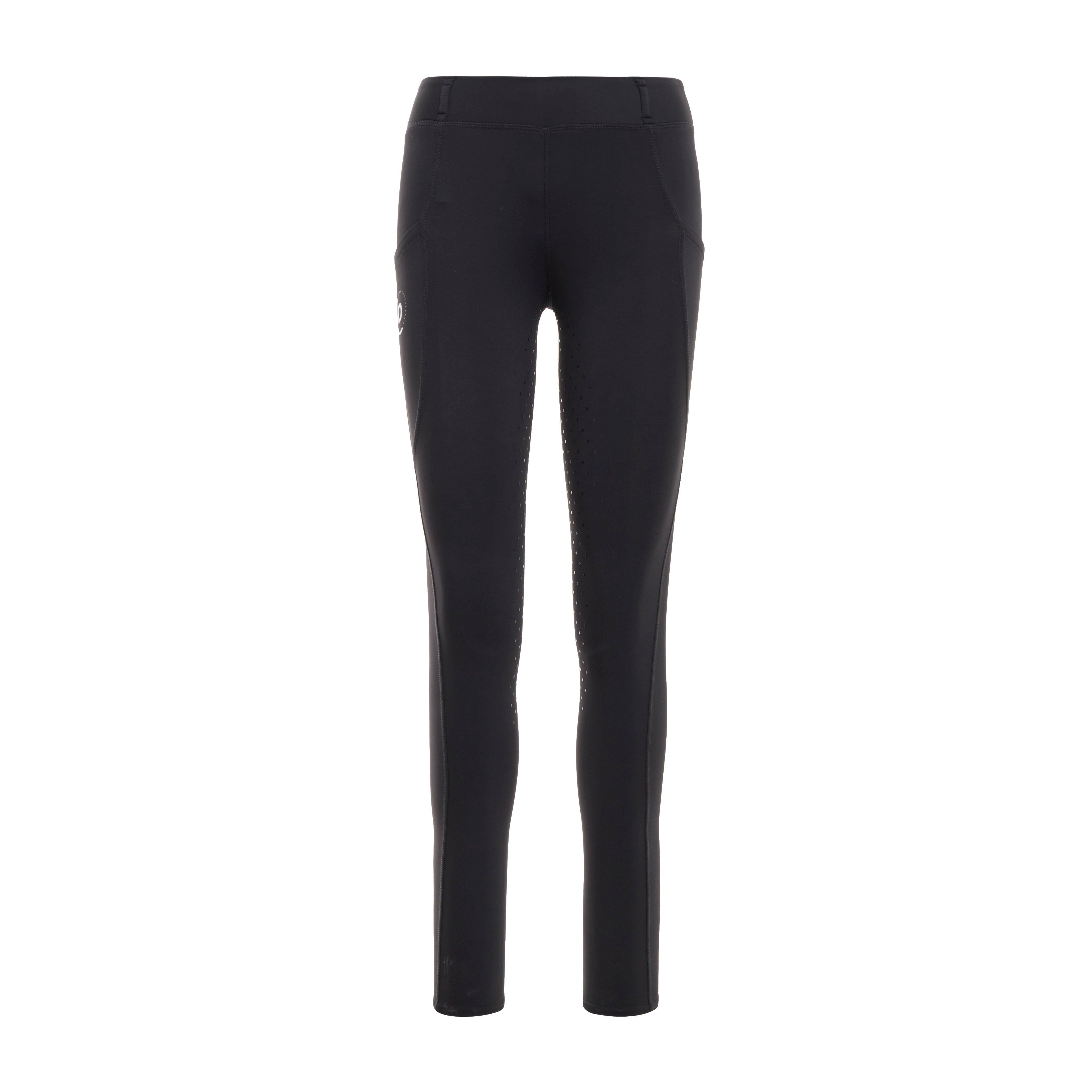Kids Thermal Riding Tights Black
