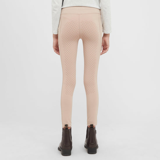 Kids Everyday Riding Tights Beige