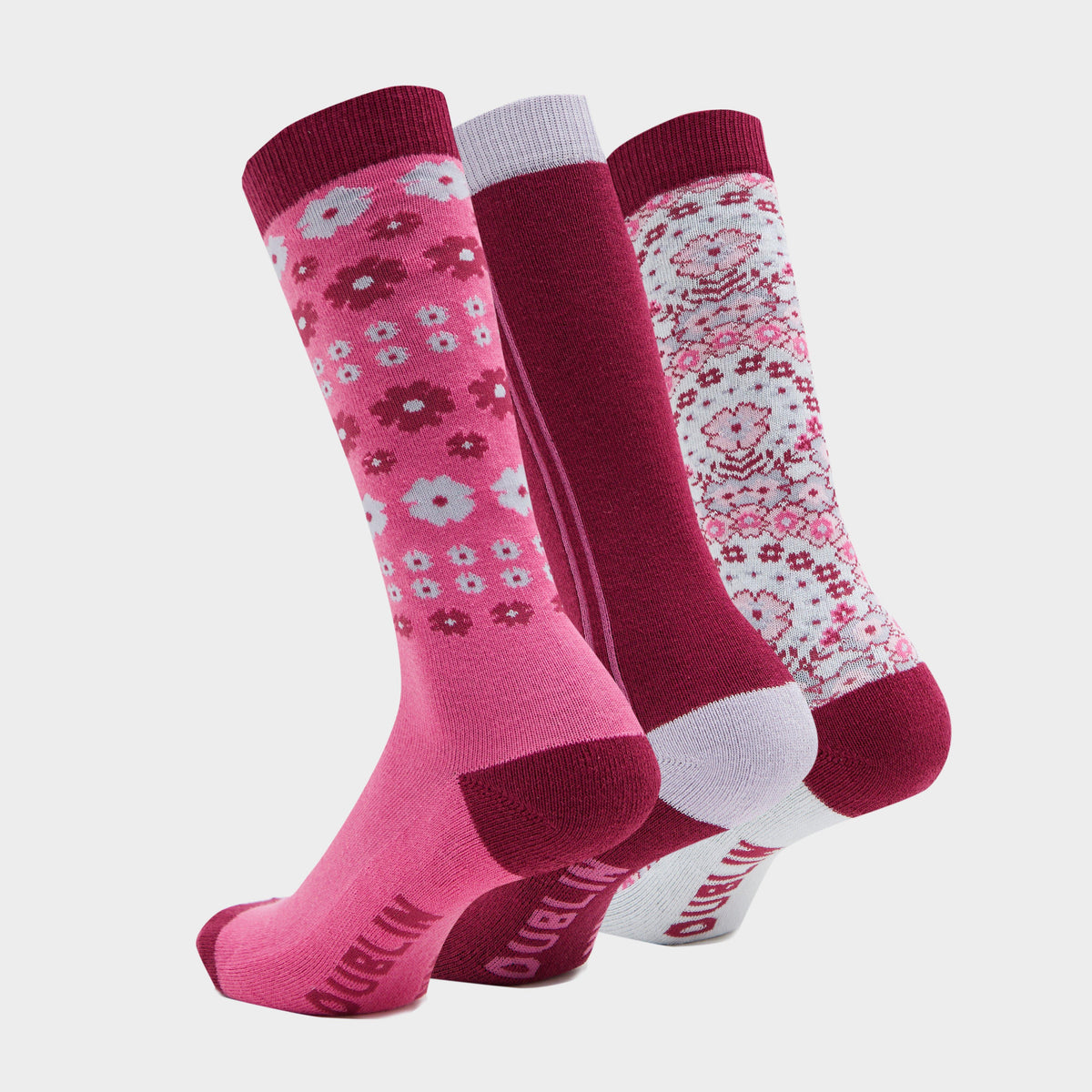Kids 3 Pack Socks Pretty In Pink