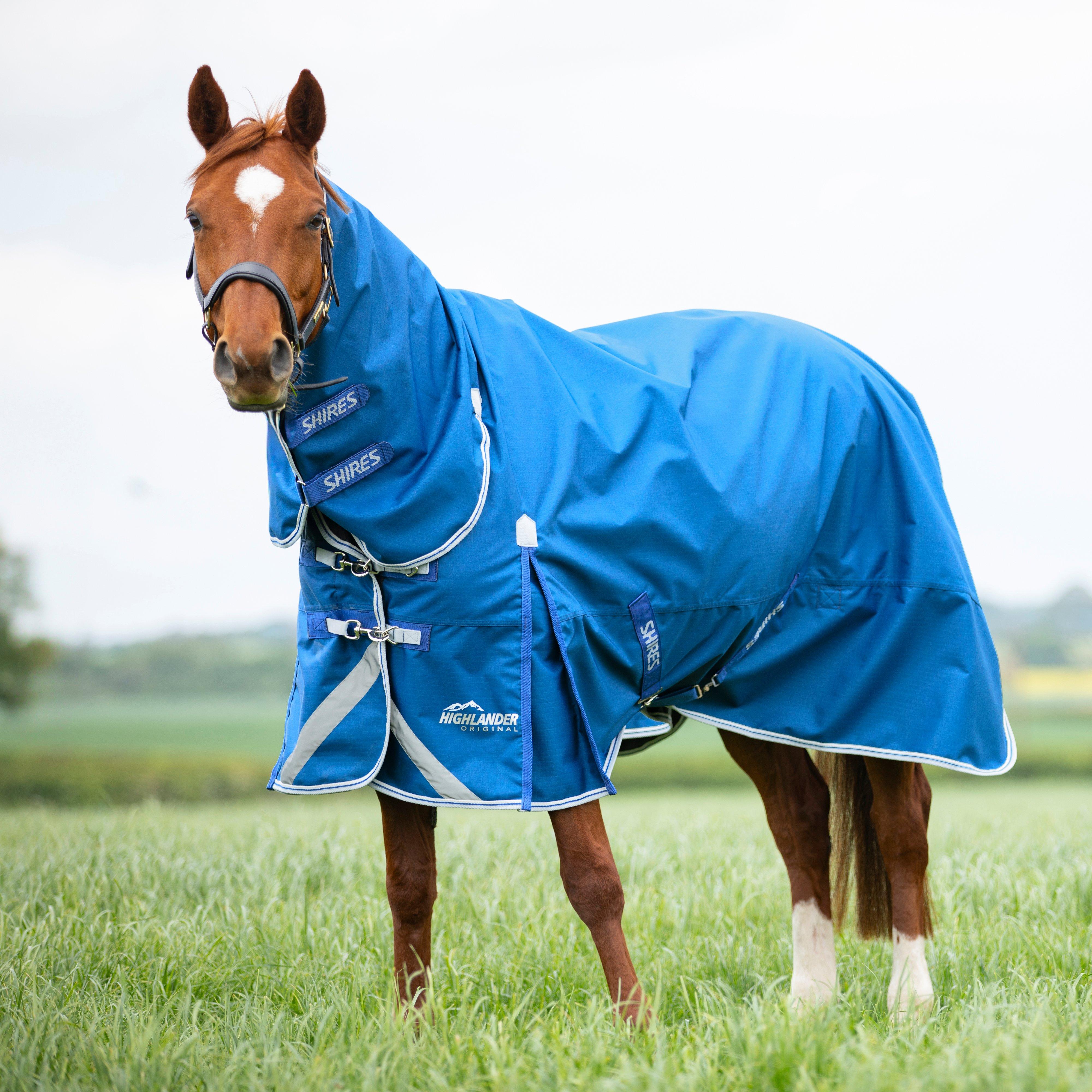 Highlander Original 200g Combo Neck Turnout Rug Blue