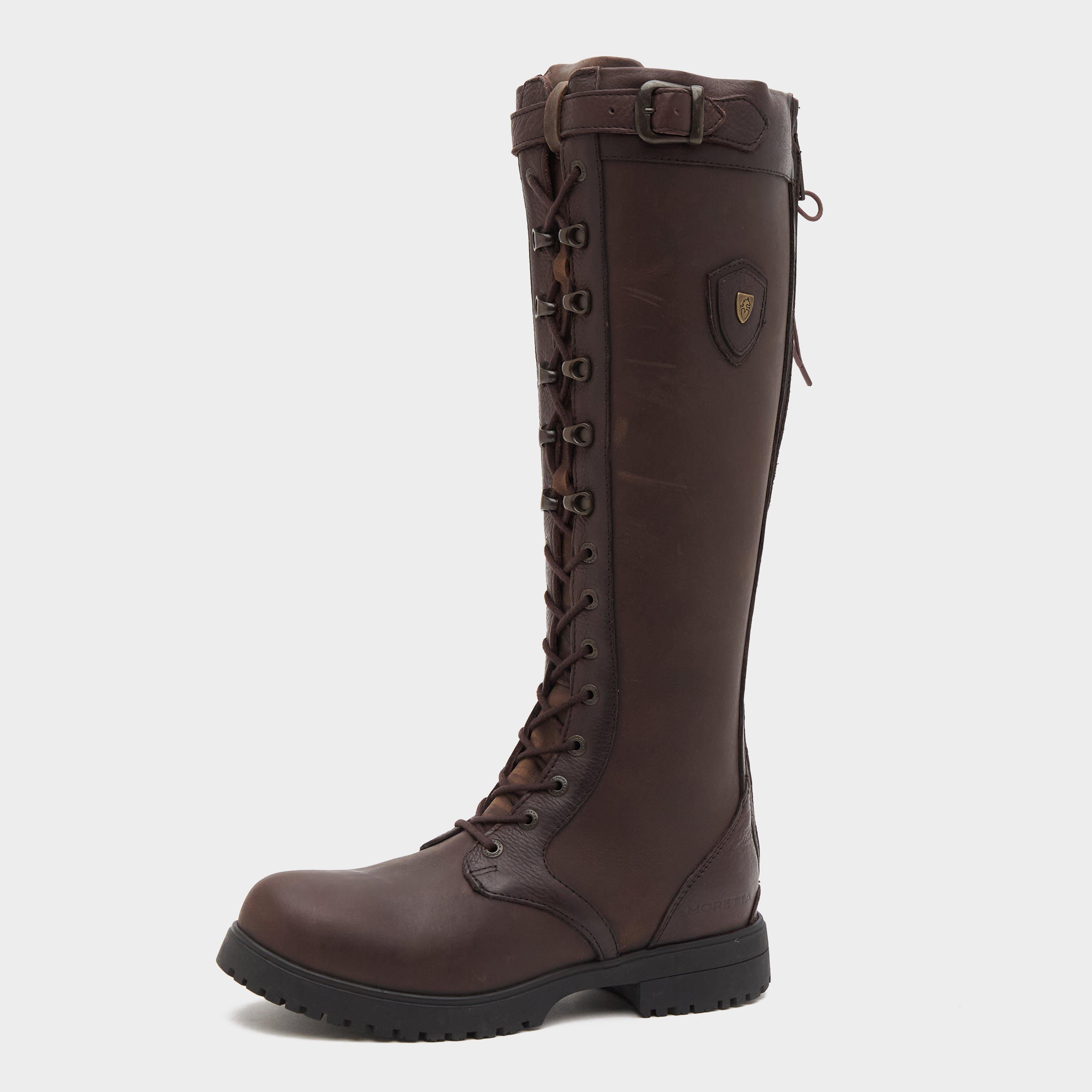 Womens Teramo Lace Country Boots Dark Brown